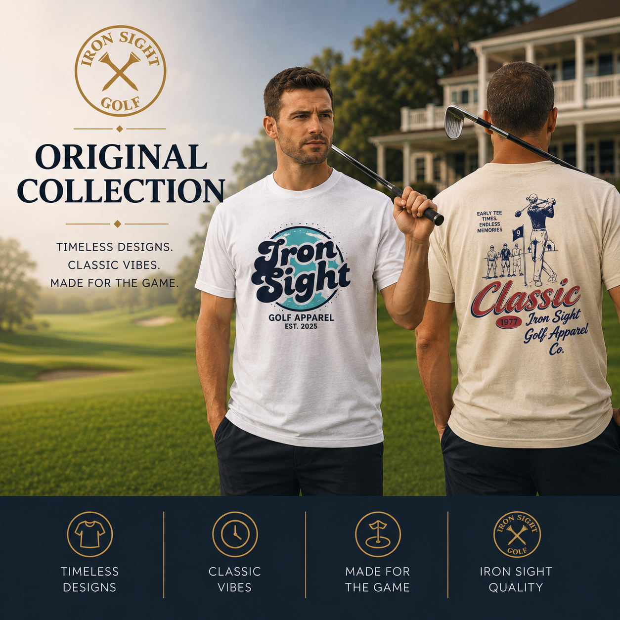 Original Shirts Collection - Quality and Style Redefined - Iron Sight Golf