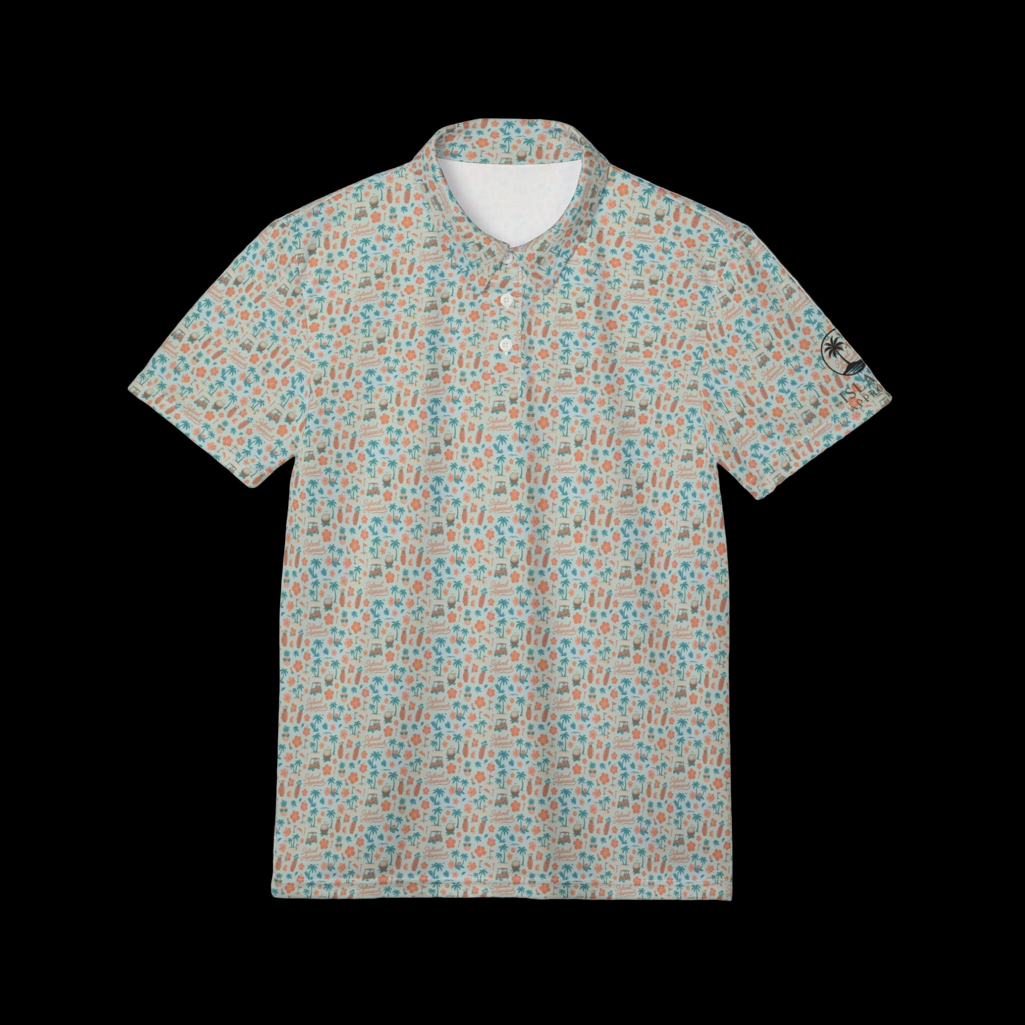 Island Approach Pineapple fun Polo - Iron Sight Golf