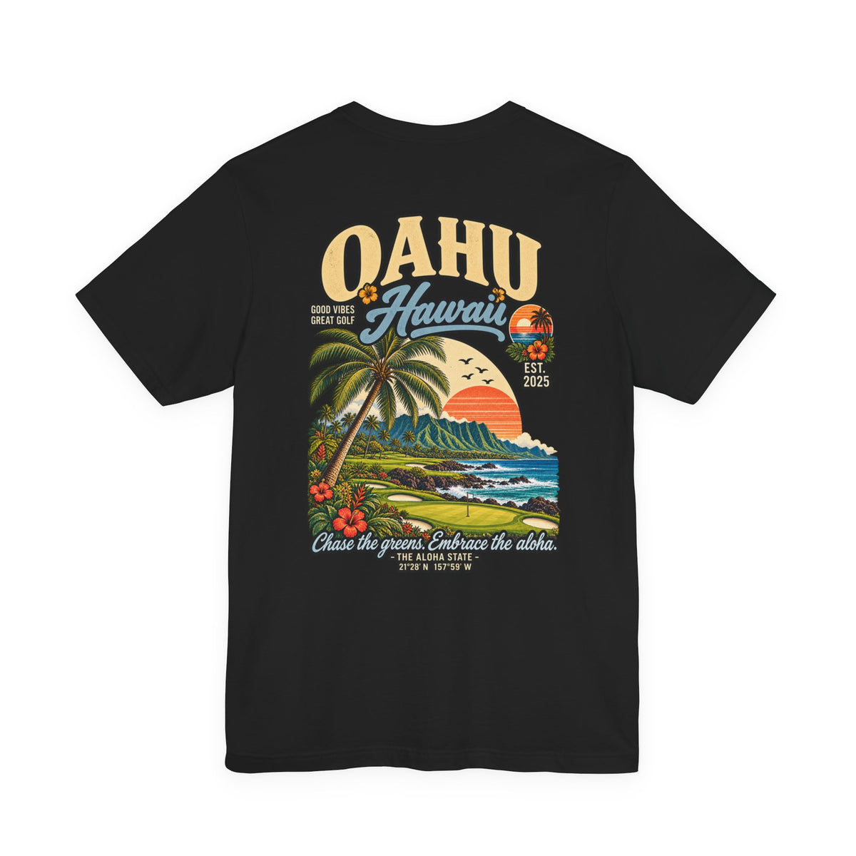 Oahu Hawaii Golf T-Shirt by Iron Sight Golf – product image 10