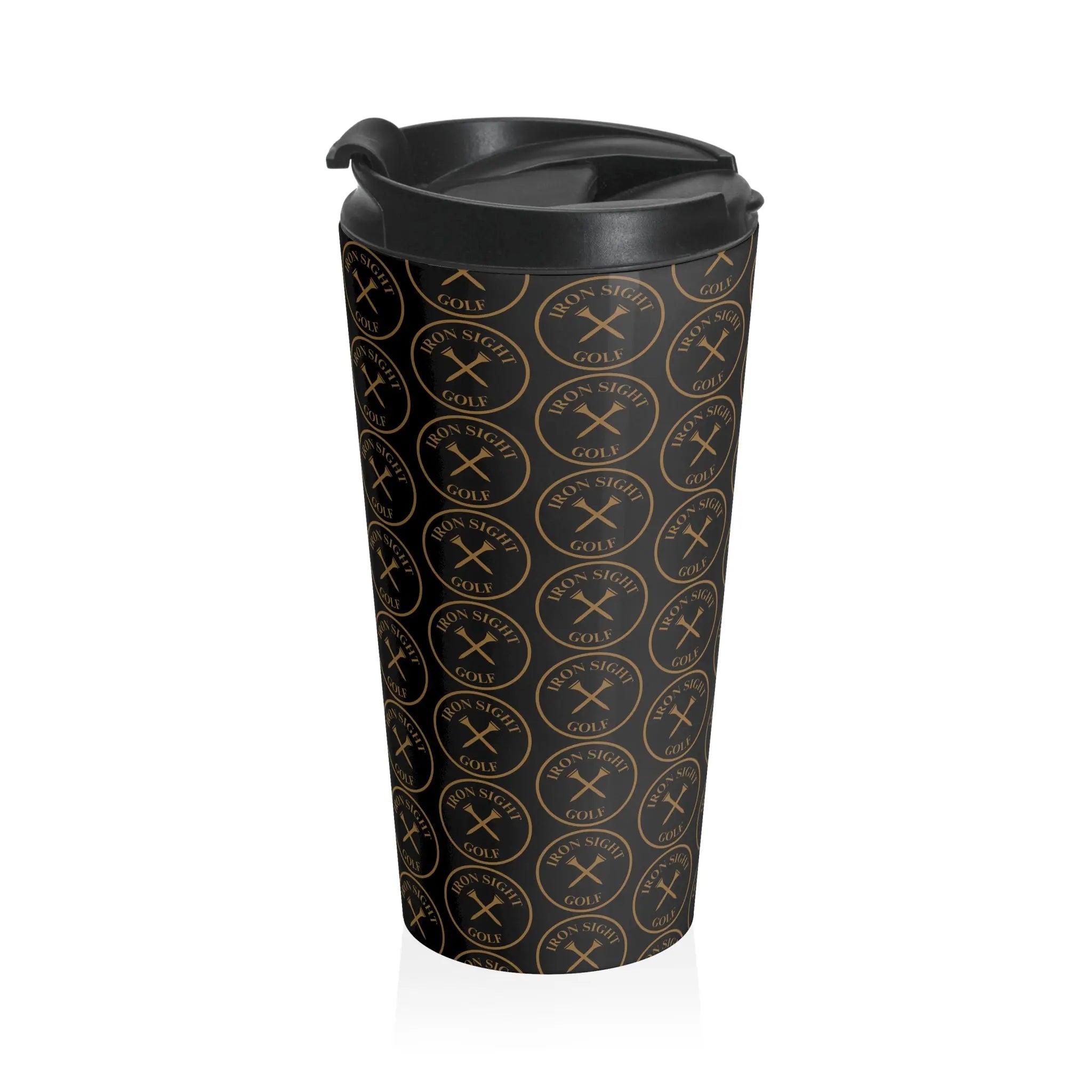 Iron Sight Golf Black Stainless Steel Coffee Mug - Iron Sight Golf