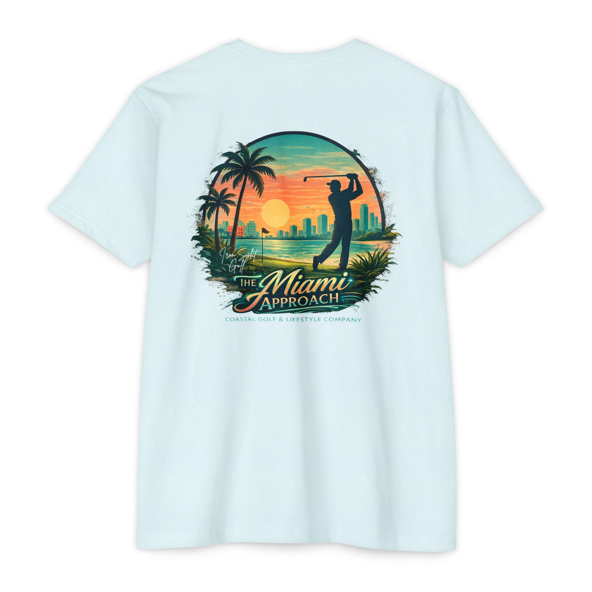 Miami Approach golf T-shirt by Iron Sight Golf