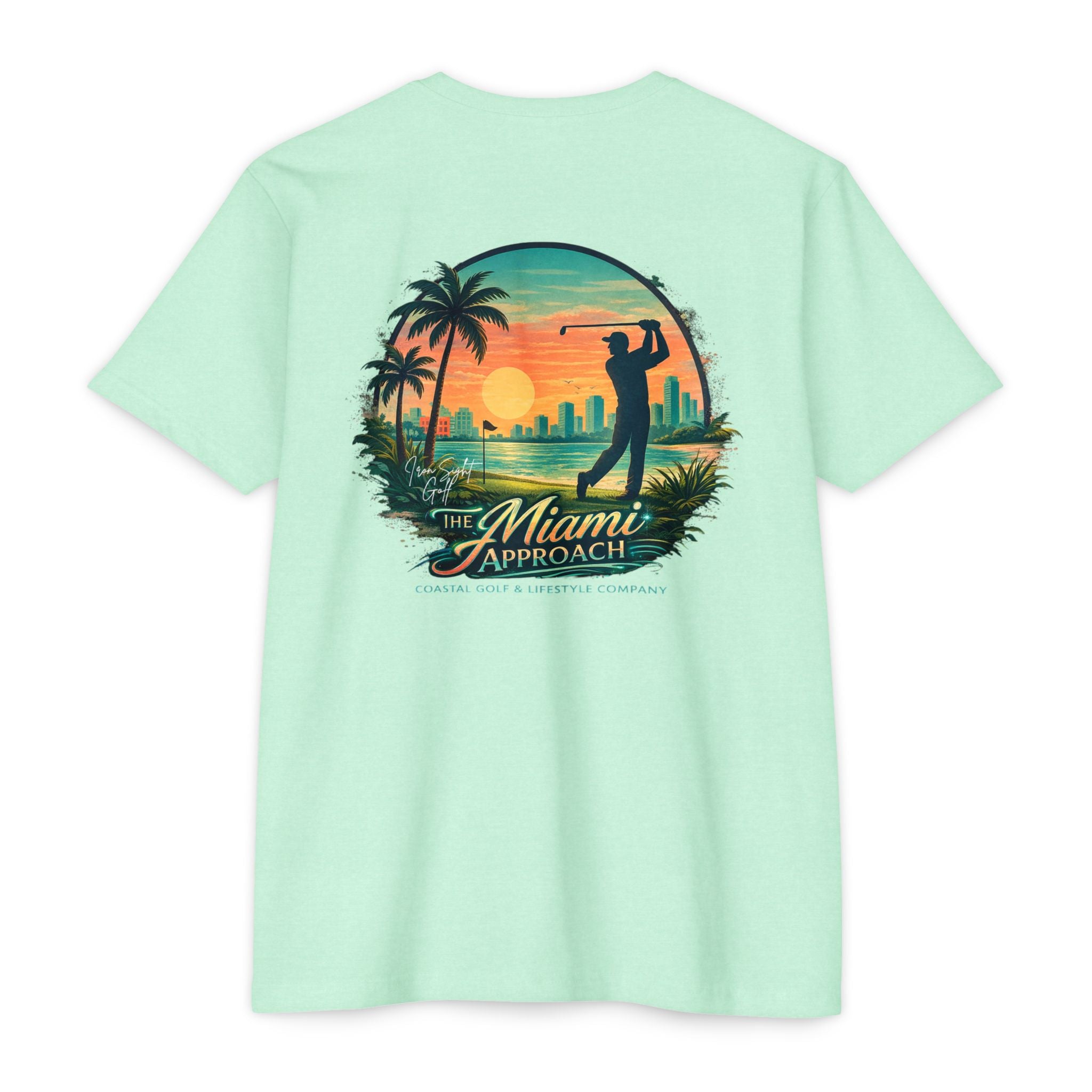 Miami Approach golf T-shirt by Iron Sight Golf