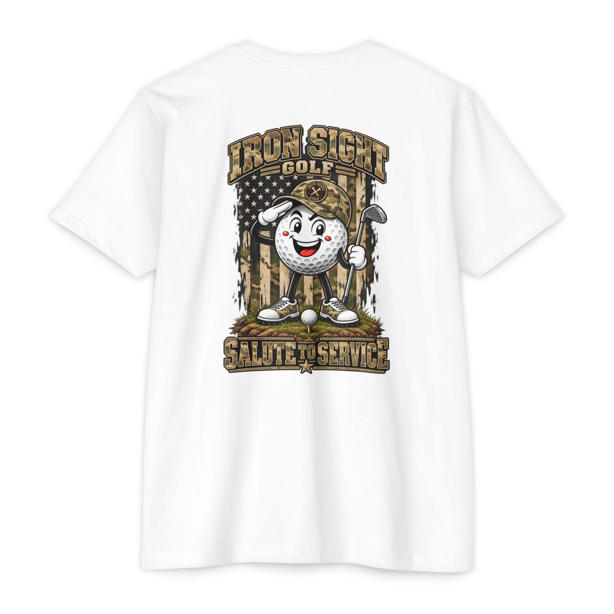 Iron Sight Golf Bogey Bob Salute to Service graphic T-shirt