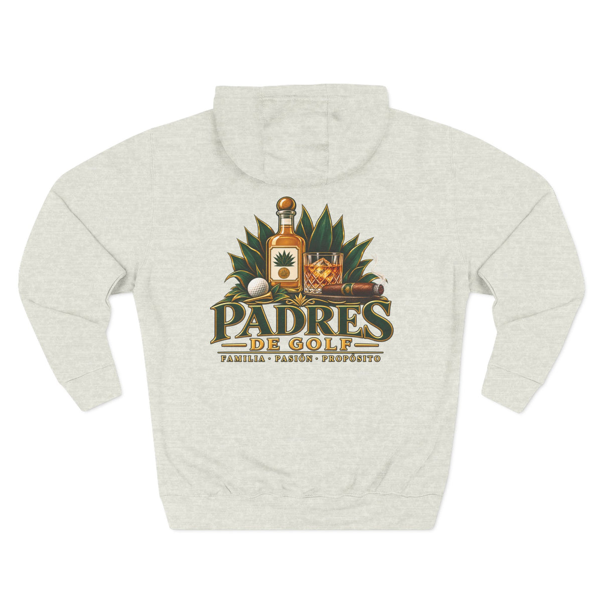 Padres de Golf Familia, Pasión, Propósito Fleece Hoodie by Iron Sight Golf