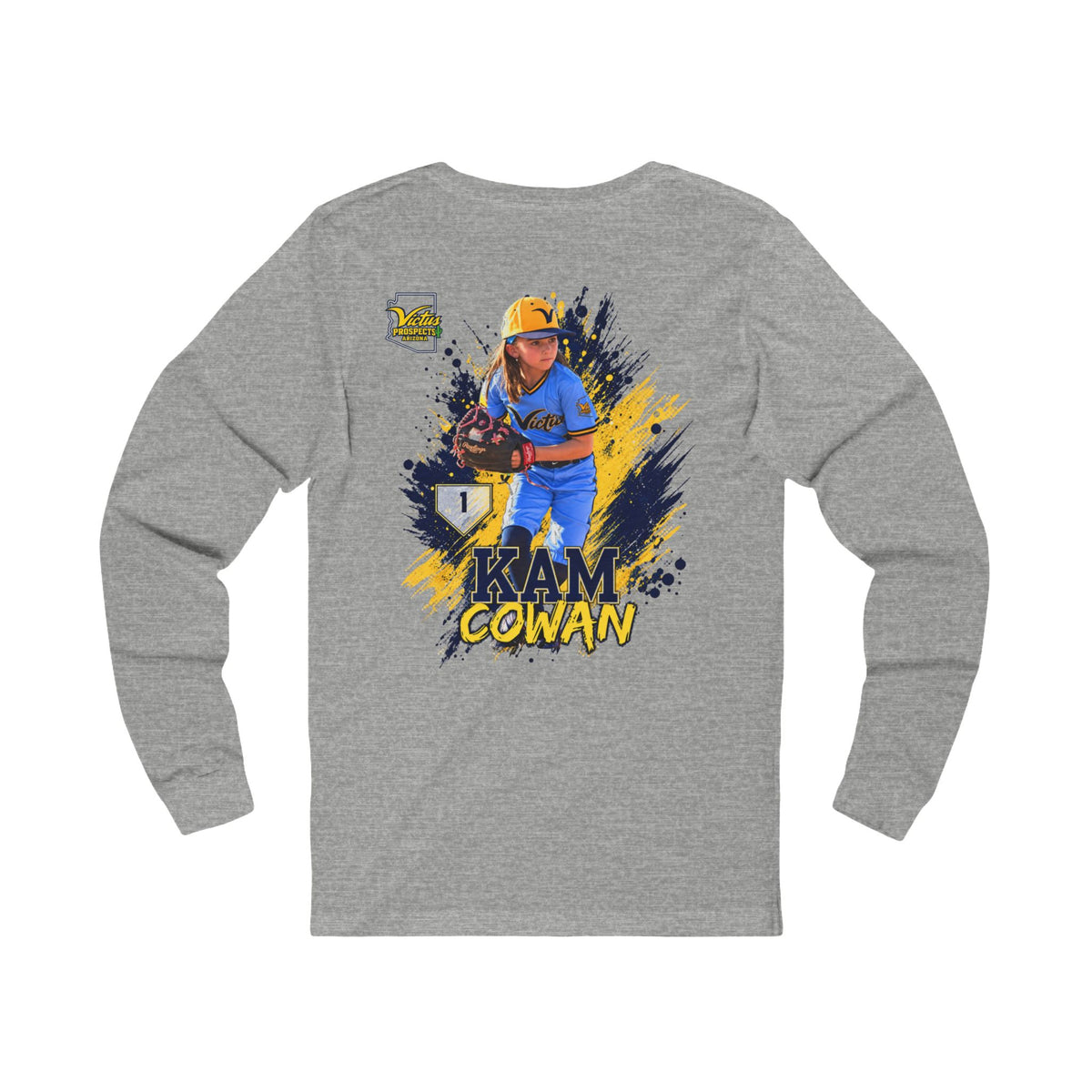 Kam Cowan baseball long sleeve tee product view 8