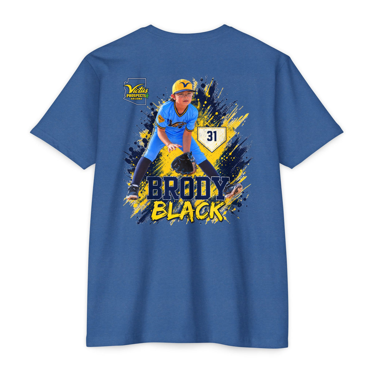 Brody Black #31 baseball T-shirt product view 16