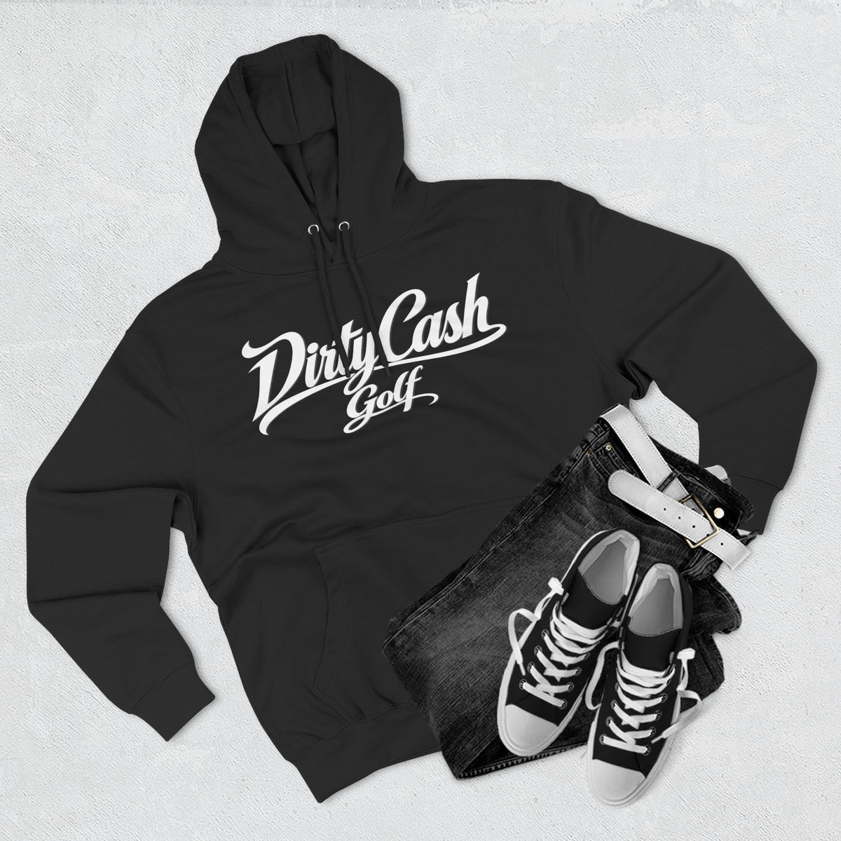 Dirty Cash Golf Vintage Script pullover hoodie by Iron Sight Golf