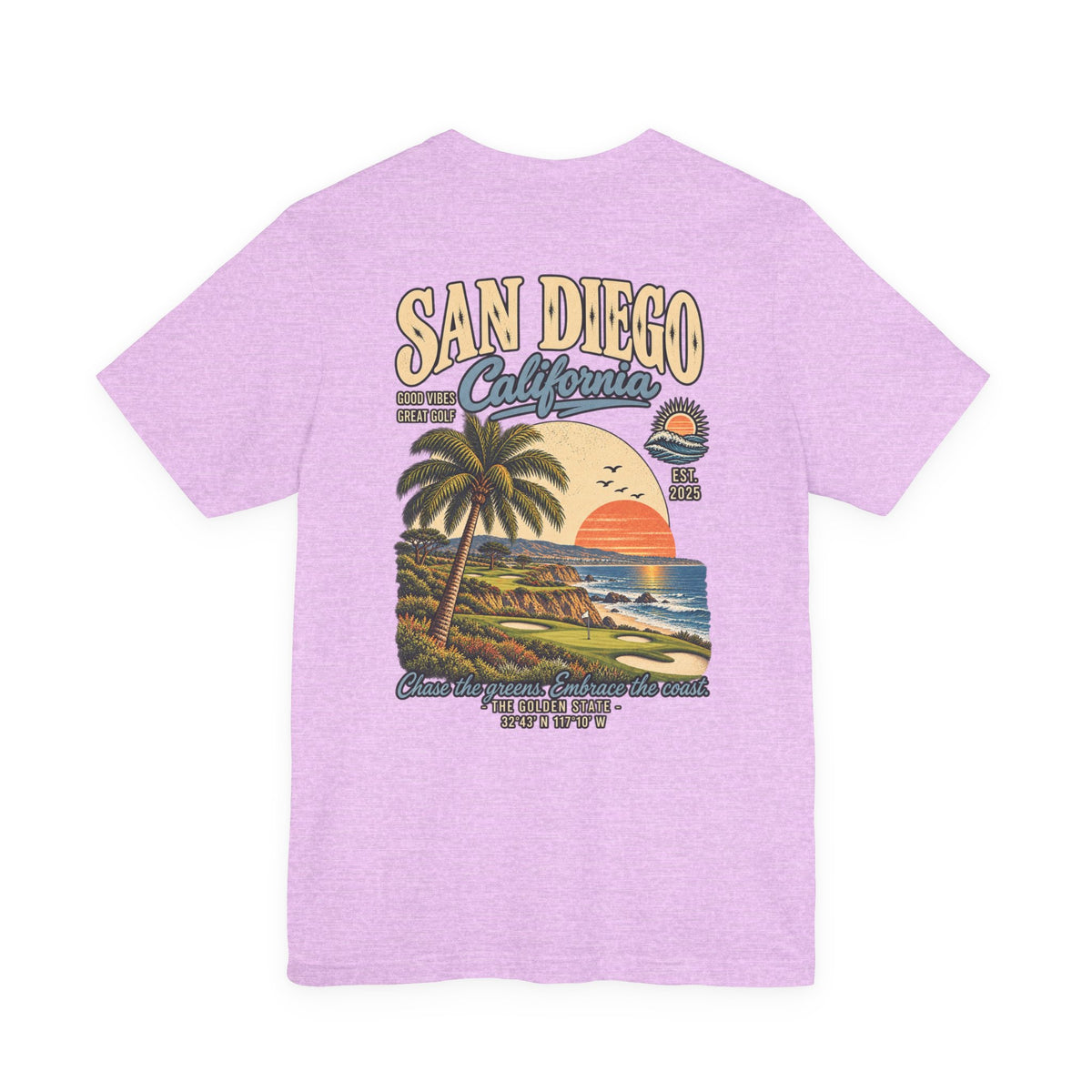 San Diego California Golf T-Shirt by Iron Sight Golf – product image 13