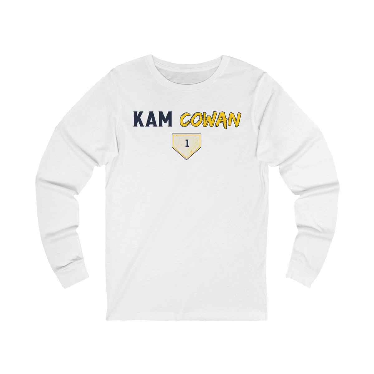 Kam Cowan baseball long sleeve tee product view 2