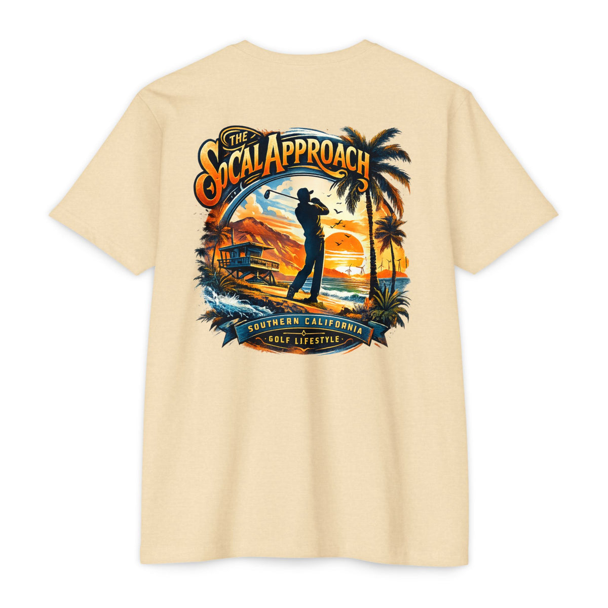 The So Cal Approach golf lifestyle T-shirt by Iron Sight Golf