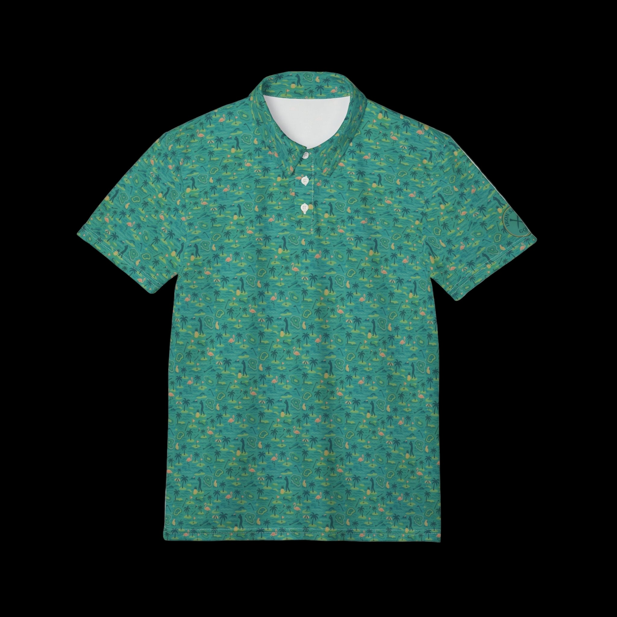 Flamingo Island Polyester Polo - Iron Sight Golf