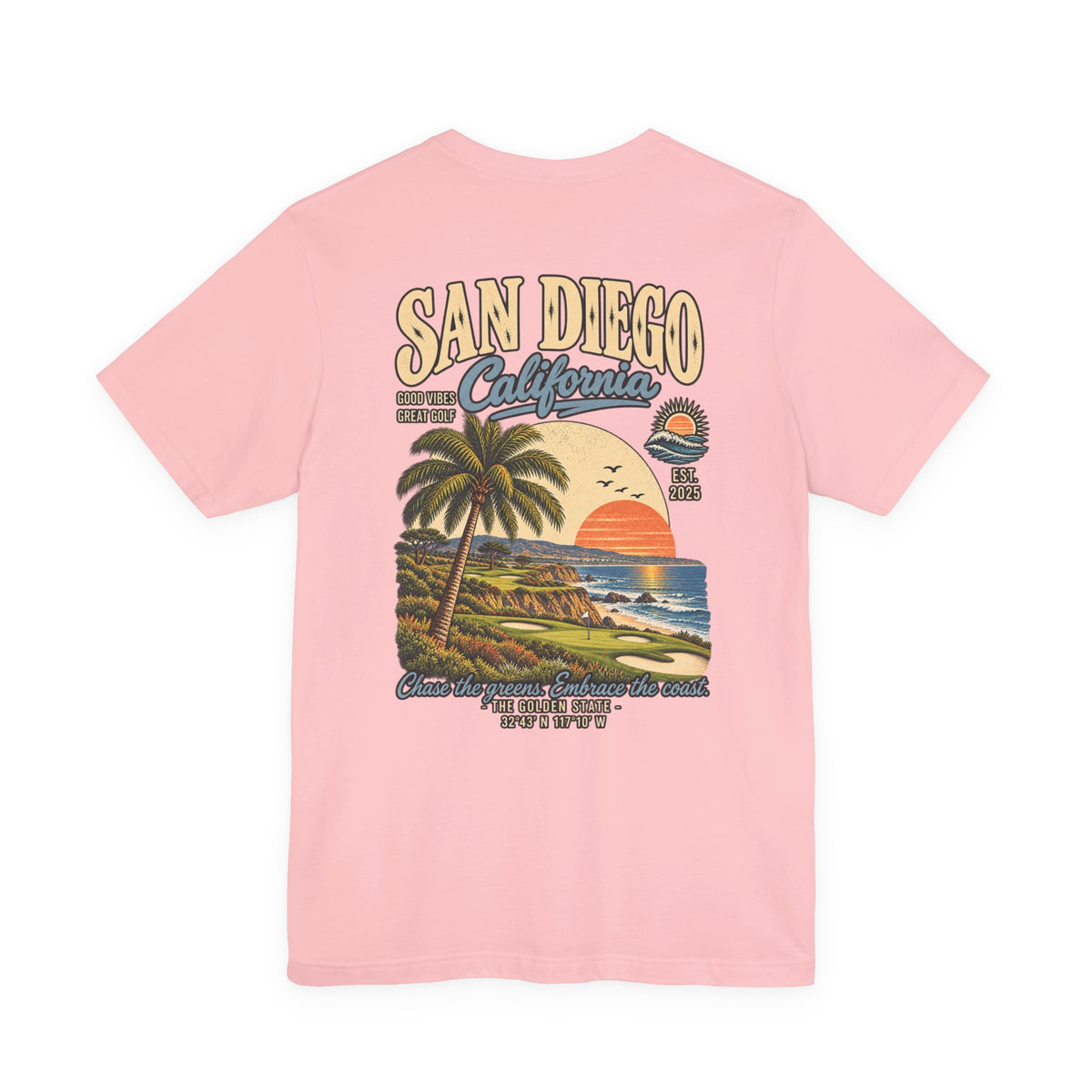 San Diego California Golf T-Shirt by Iron Sight Golf – product image 14