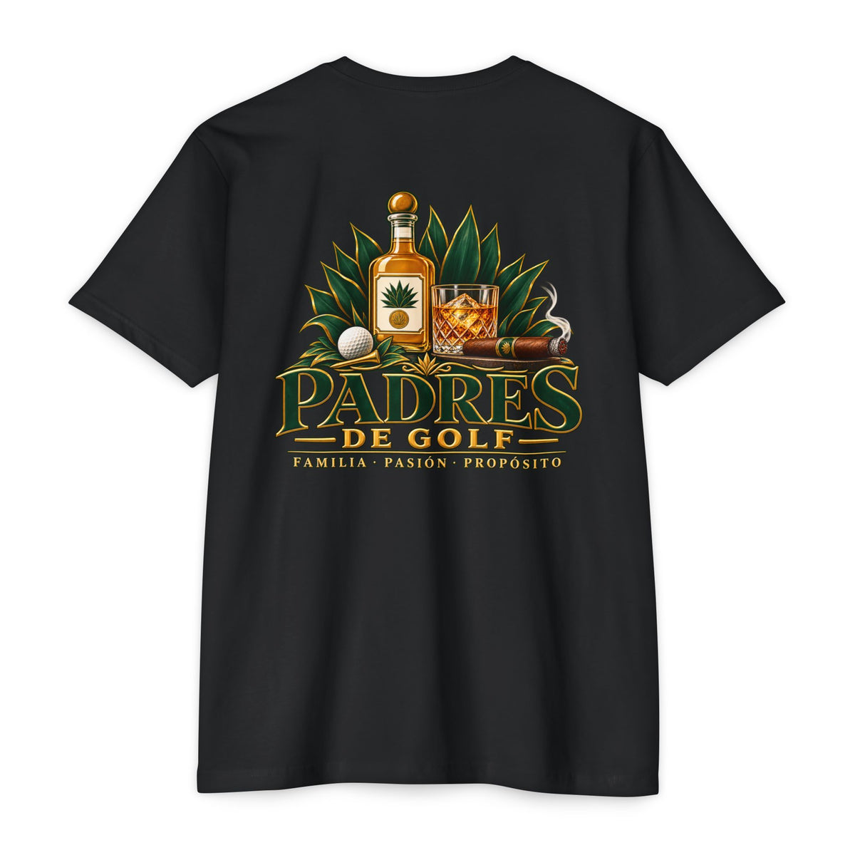 Padres de Golf T-Shirt – Golf, Tequila & Family Heritage by Iron Sight Golf
