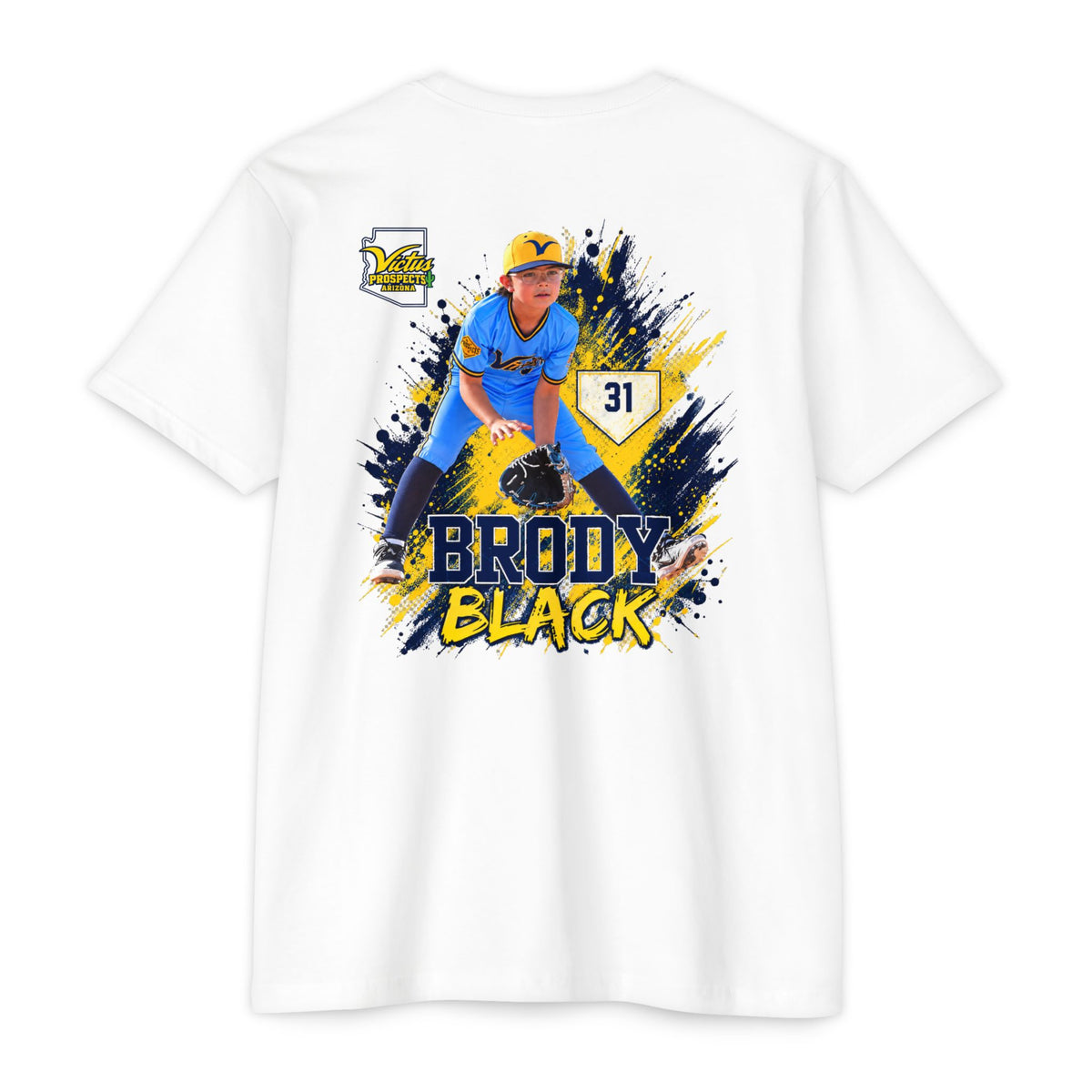 Brody Black #31 baseball T-shirt product view 14