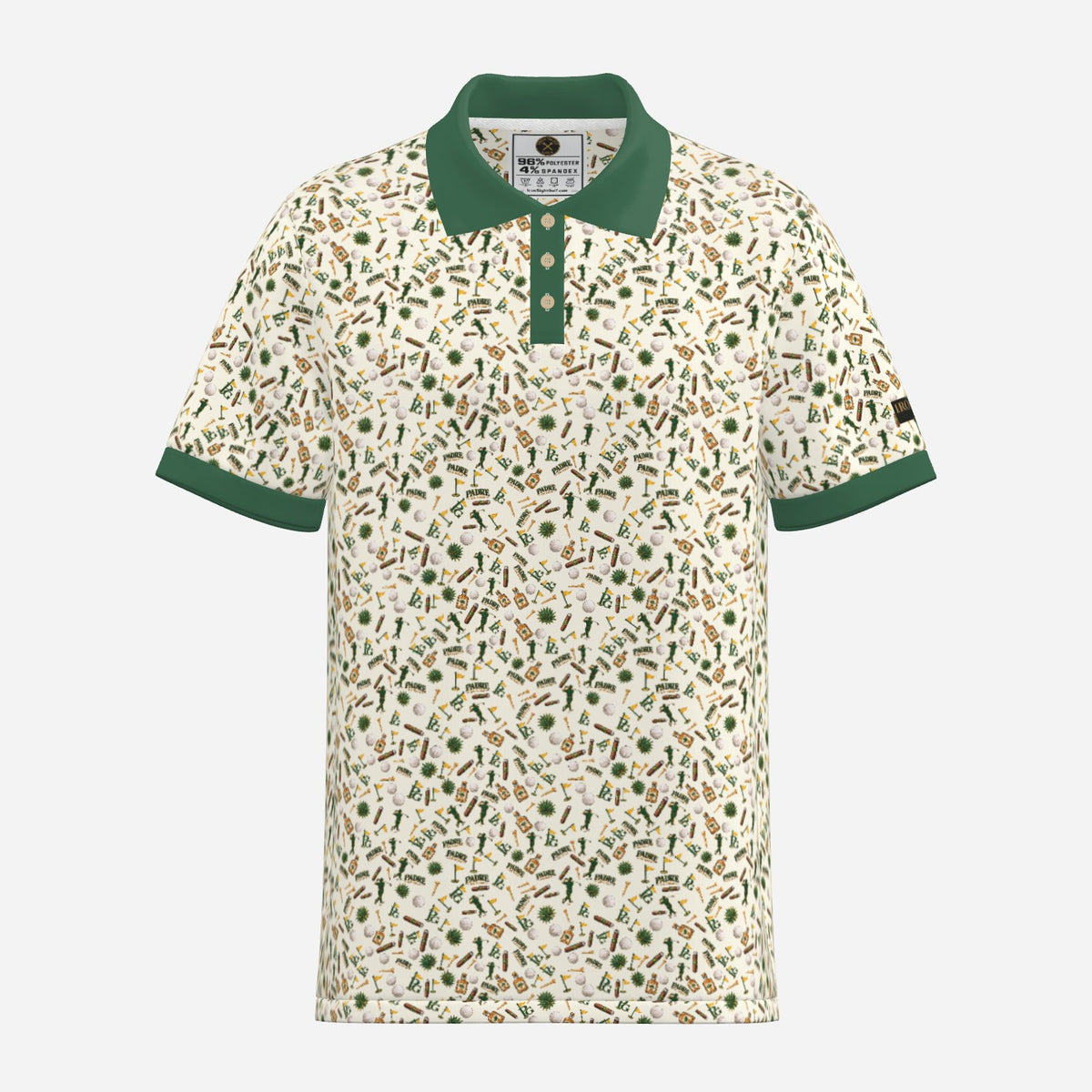 Padres de Golf Pattern Premium Golf Polo by Iron Sight Golf