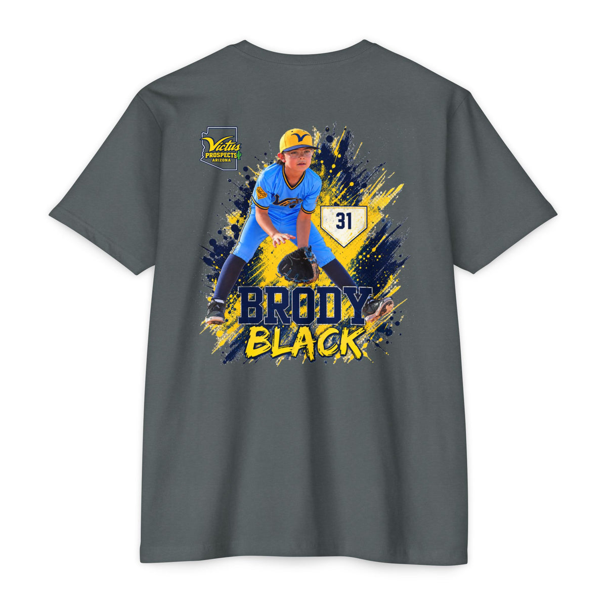 Brody Black #31 baseball T-shirt product view 13