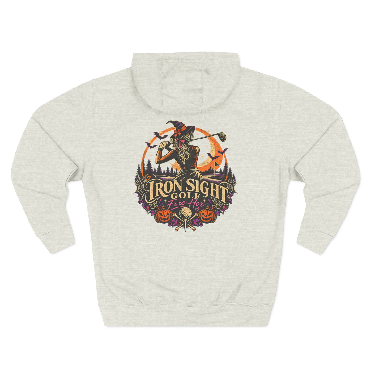 Golf Witch Halloween golf hoodie from the Fore Her collection