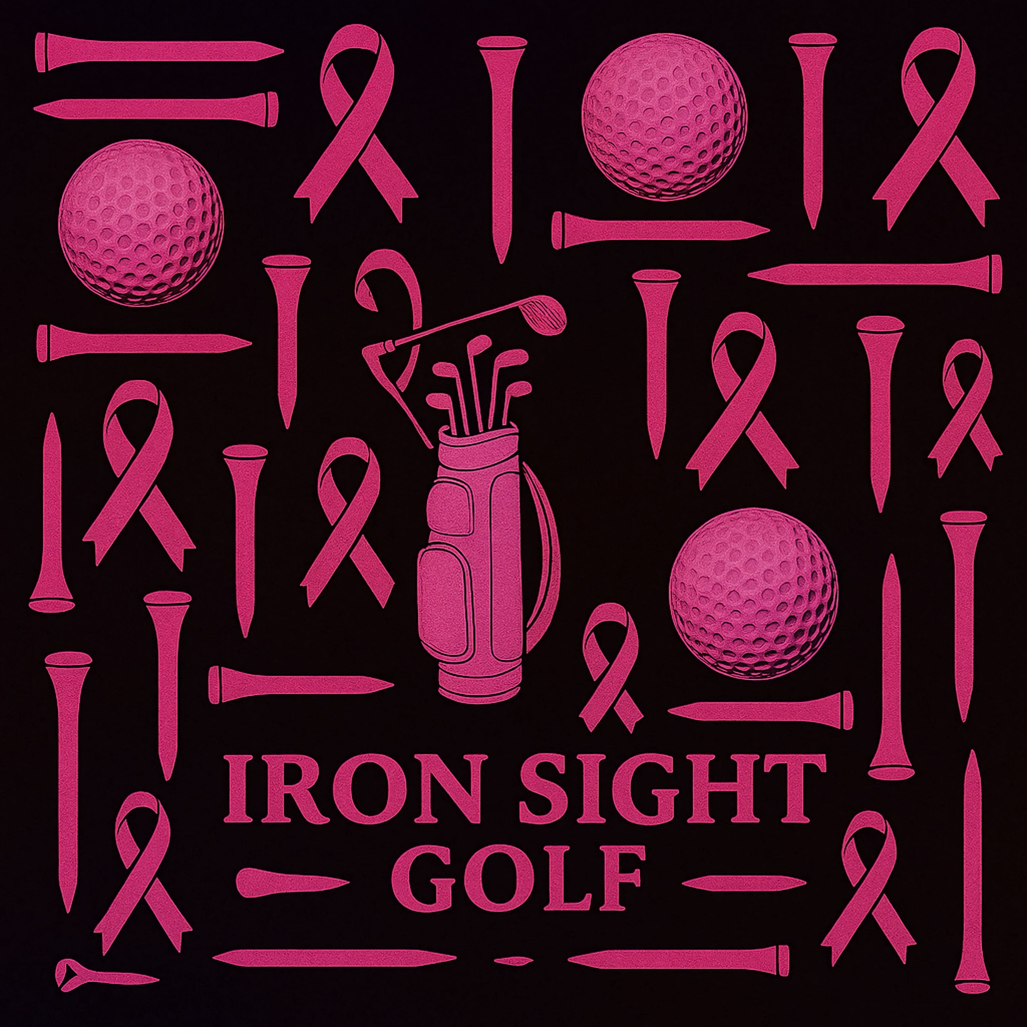 Iron Sight Breast Cancer Awareness Golf Polo - Iron Sight Golf