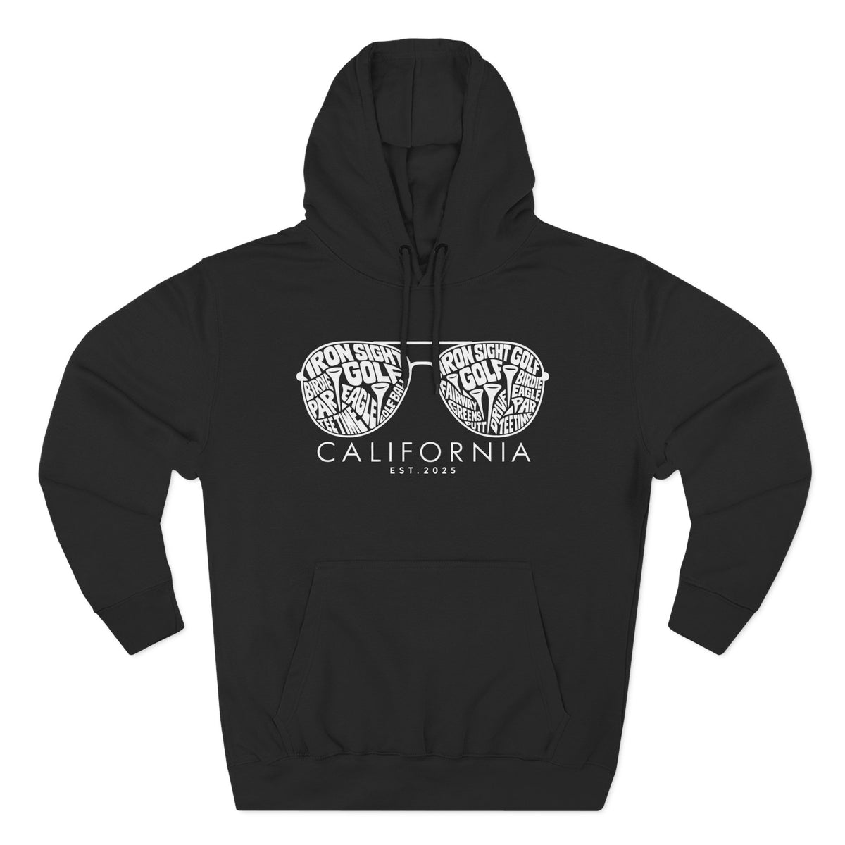 California Sunglasses Graphic Hoodie – Iron Sight Golf by Iron Sight Golf – product main image