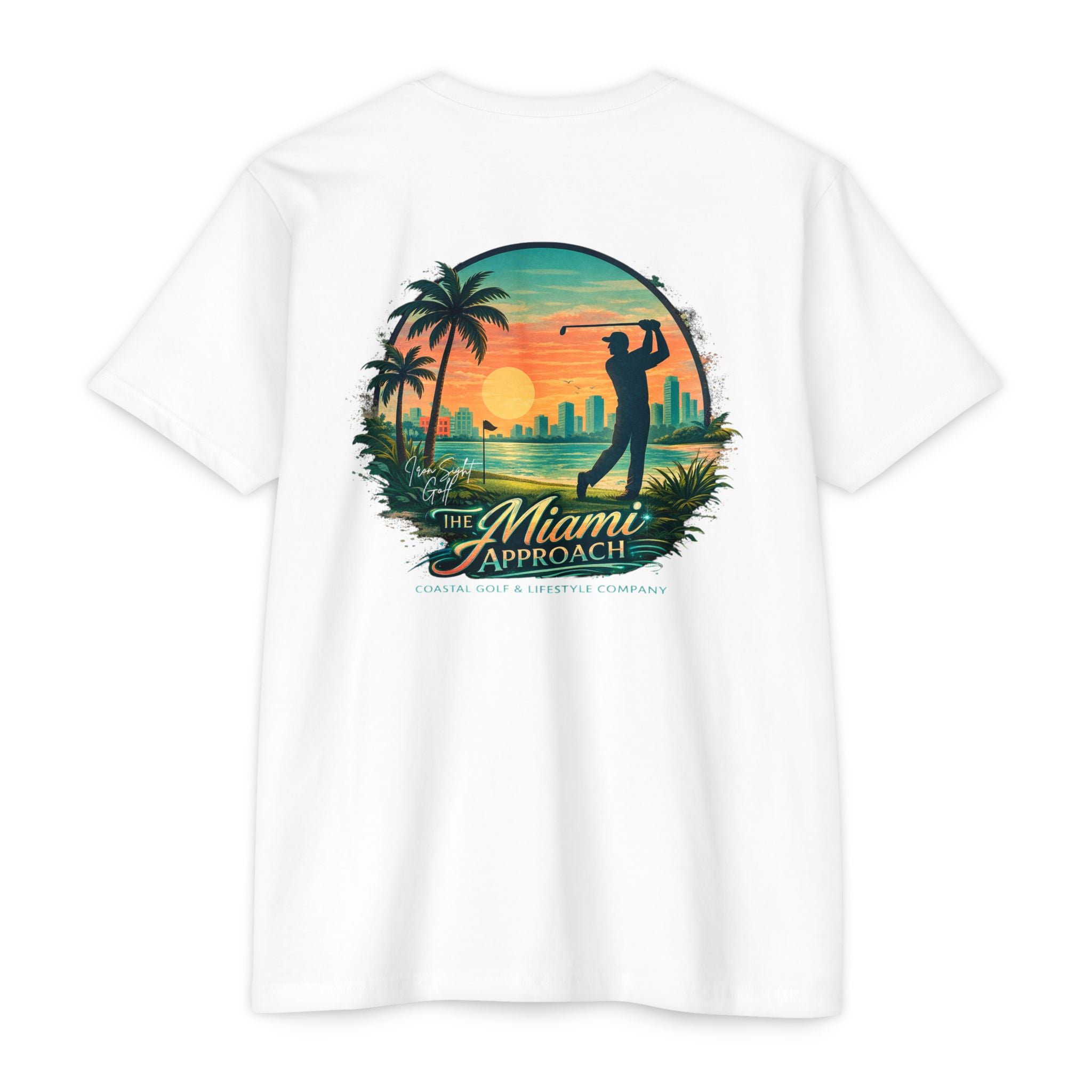Miami Approach golf T-shirt by Iron Sight Golf