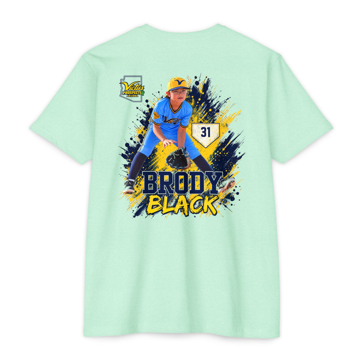 Brody Black #31 baseball T-shirt product view 12
