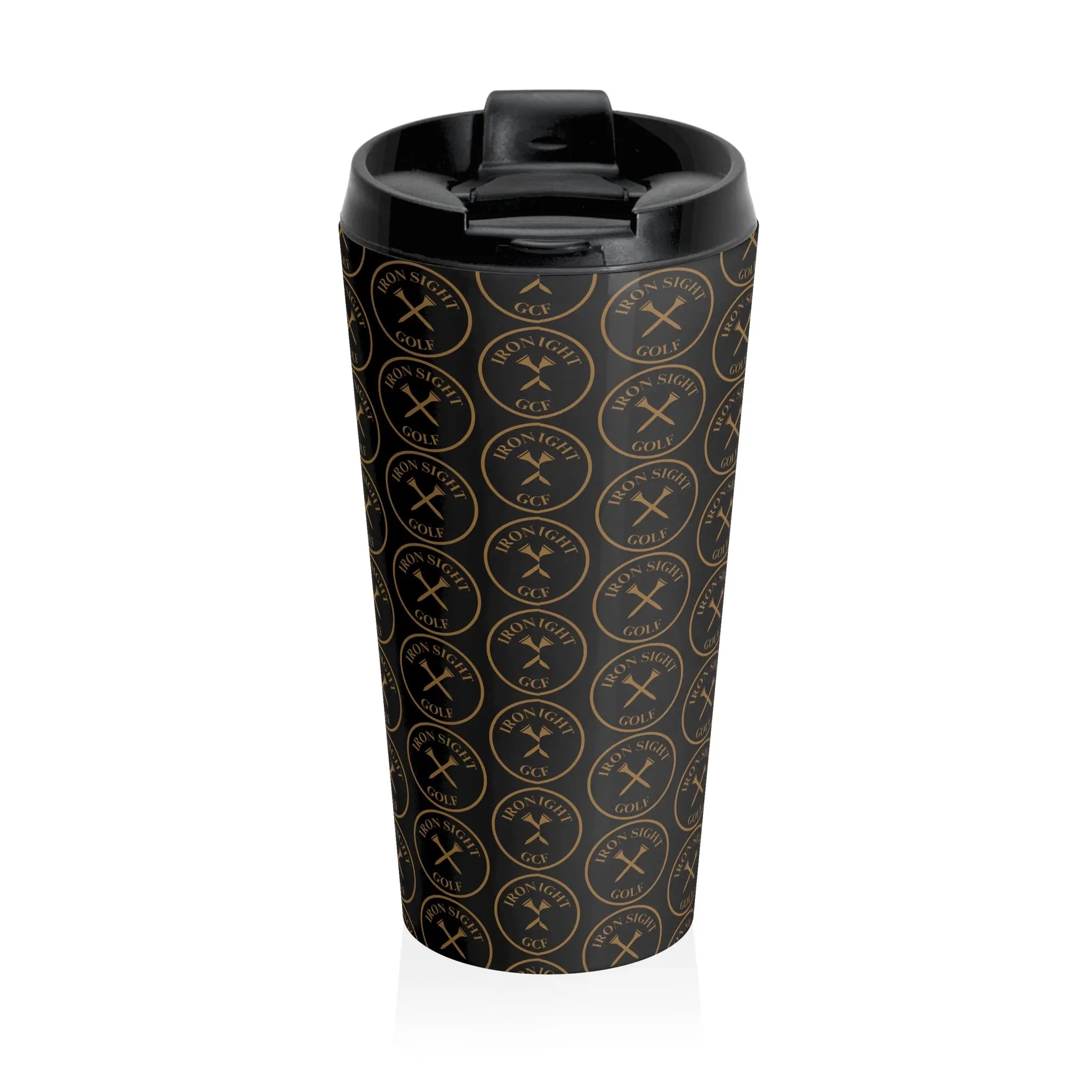 Iron Sight Golf Black Stainless Steel Coffee Mug - Iron Sight Golf
