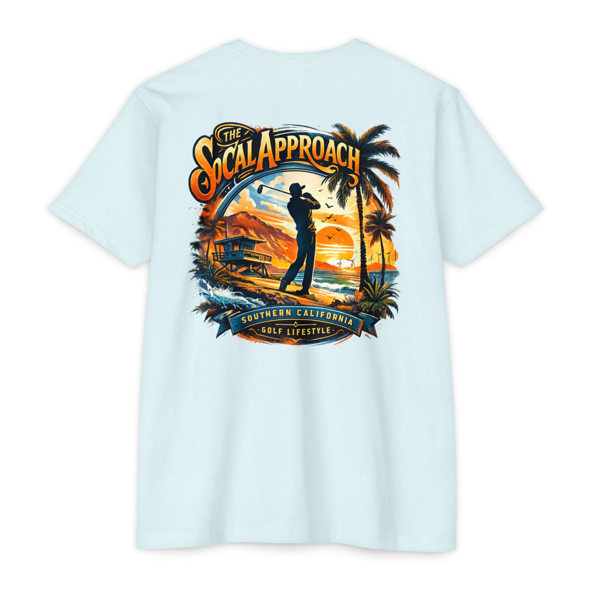 The So Cal Approach golf lifestyle T-shirt by Iron Sight Golf