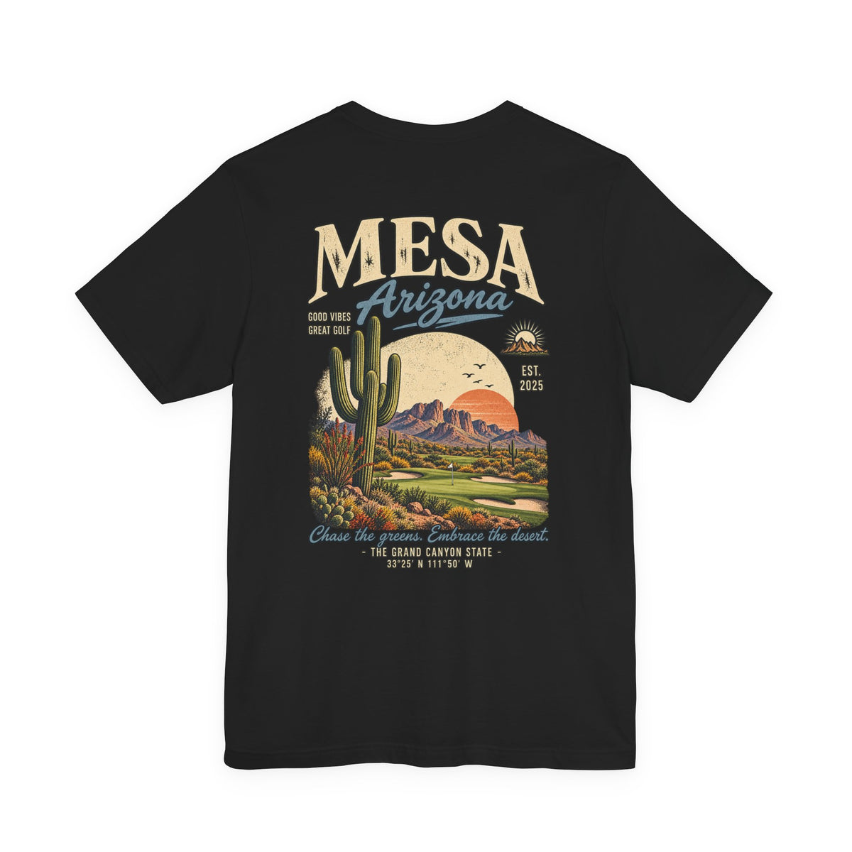 Mesa Arizona Golf T-Shirt by Iron Sight Golf – product image 1
