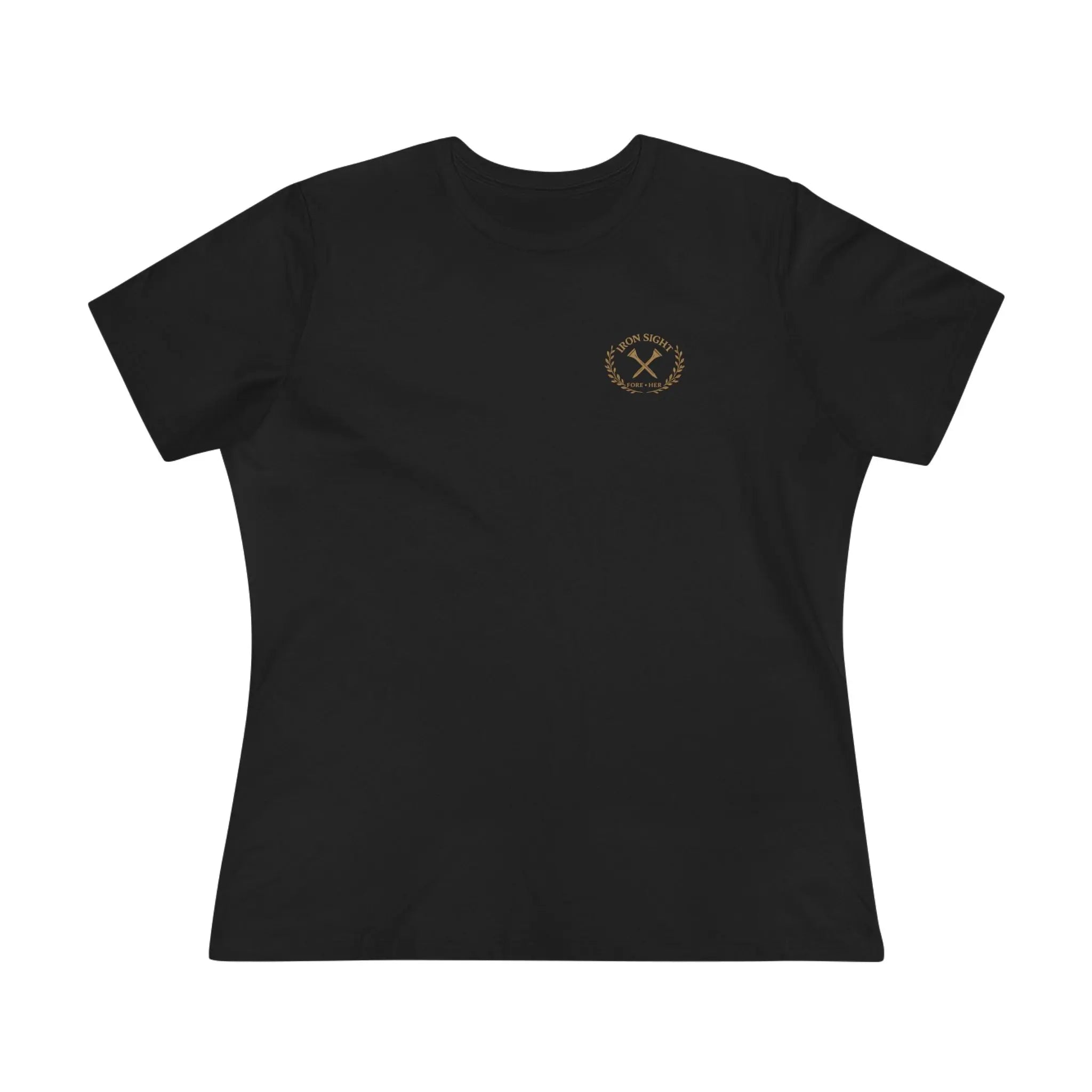 Queen of the Greens Golf Women's Tee — Crowned Golf Ball Design Printify