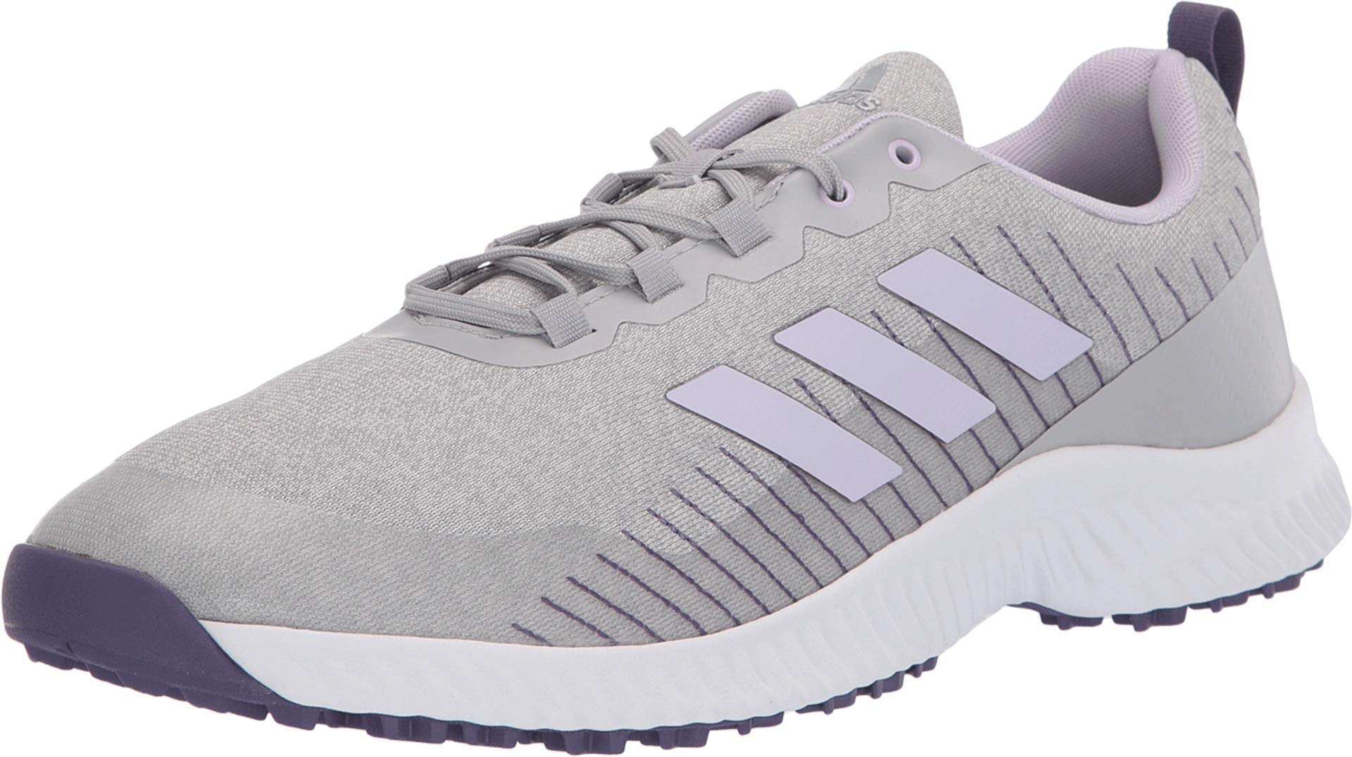 adidas Response Bounce 2 women’s spikeless golf shoes in White, Purple Tint and Grey Two