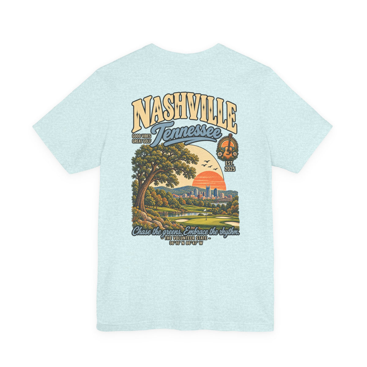 Nashville Tennessee Golf T-Shirt by Iron Sight Golf – product image 2