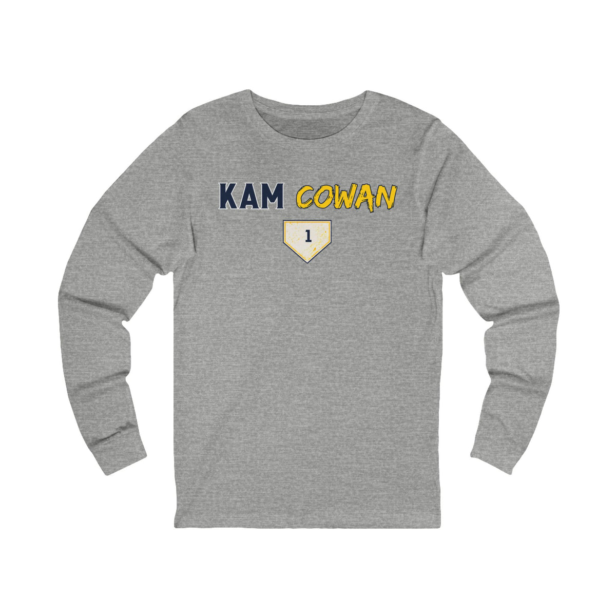 Kam Cowan baseball long sleeve tee product view 3