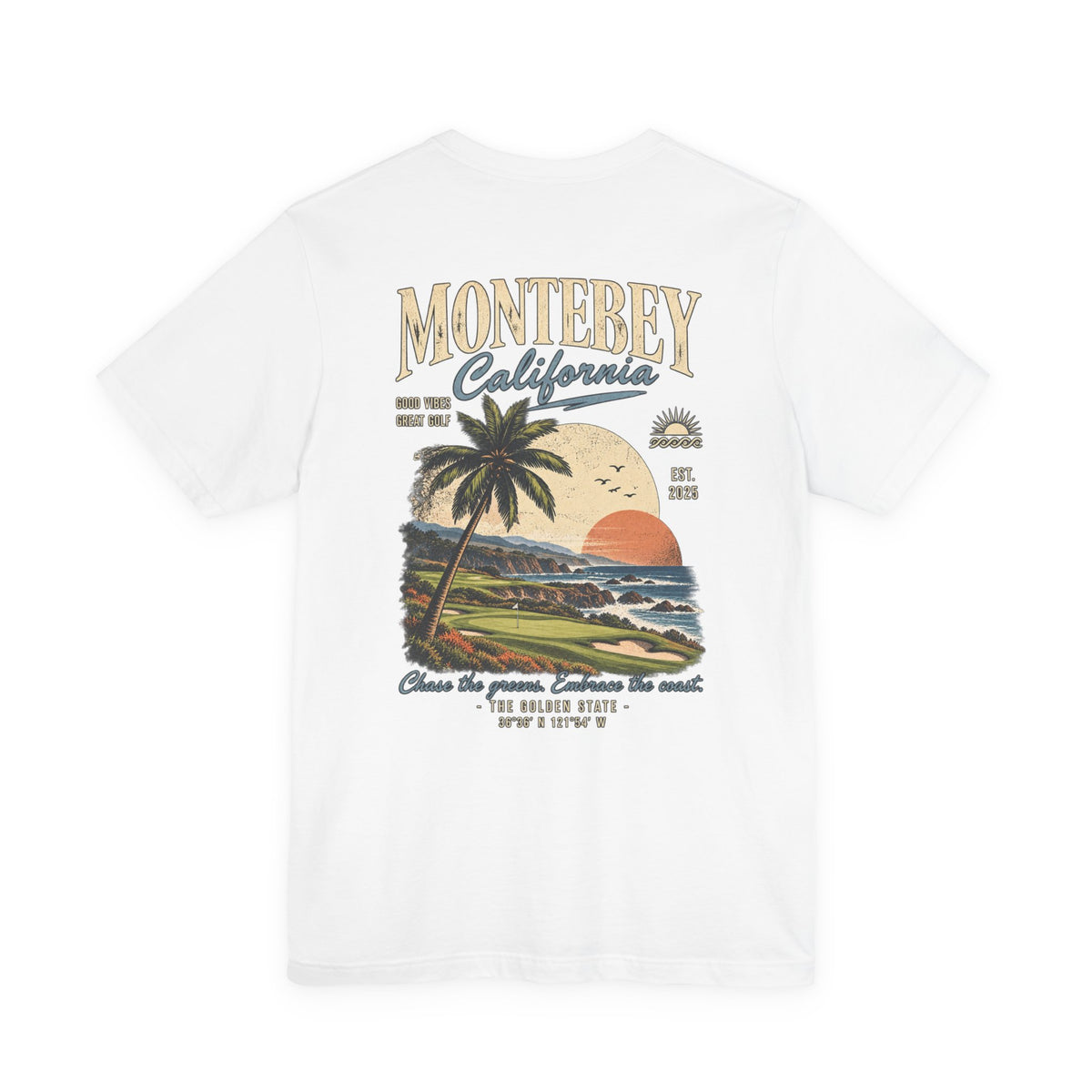 Monterey California Golf T-Shirt by Iron Sight Golf – product image 9