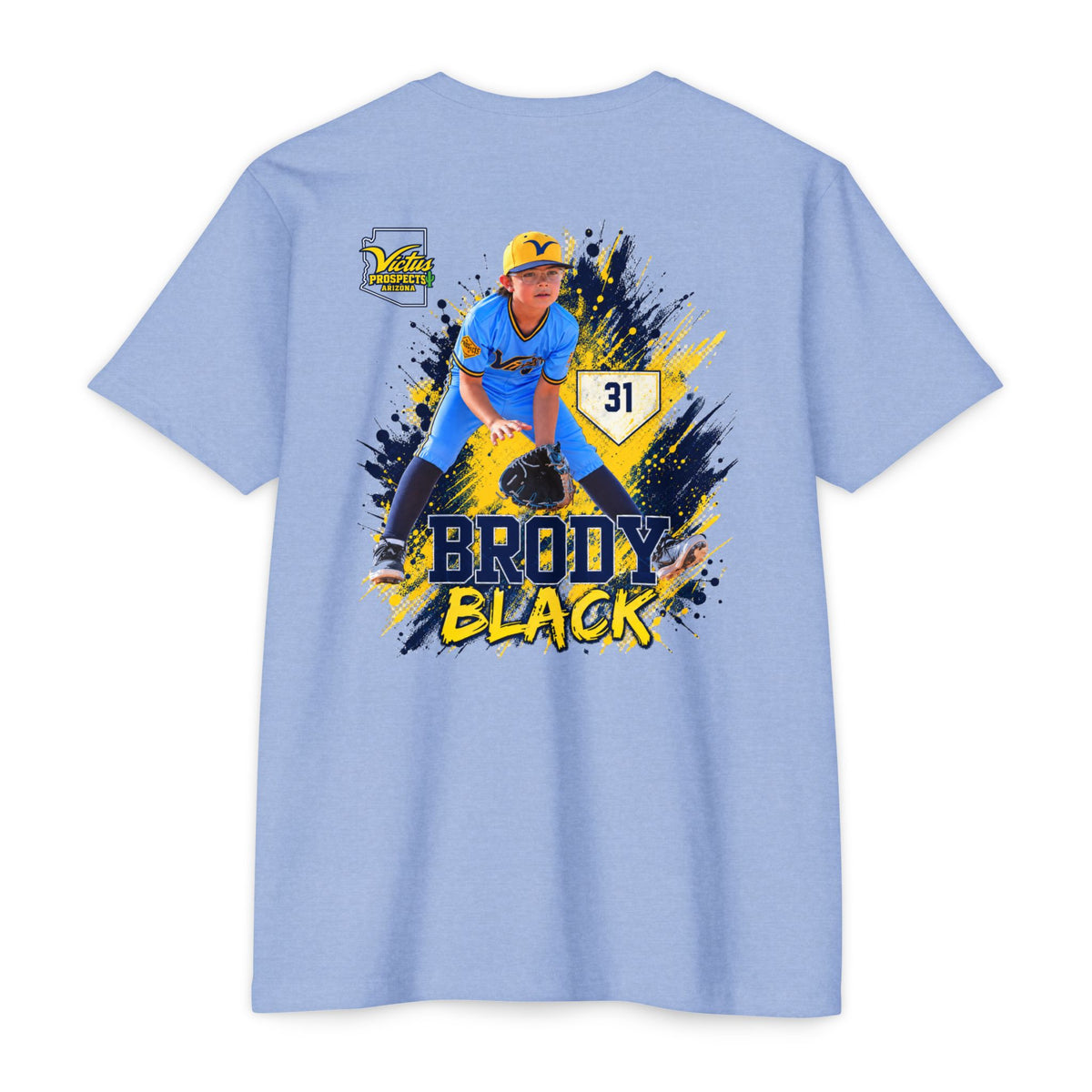 Brody Black #31 baseball T-shirt product view 15