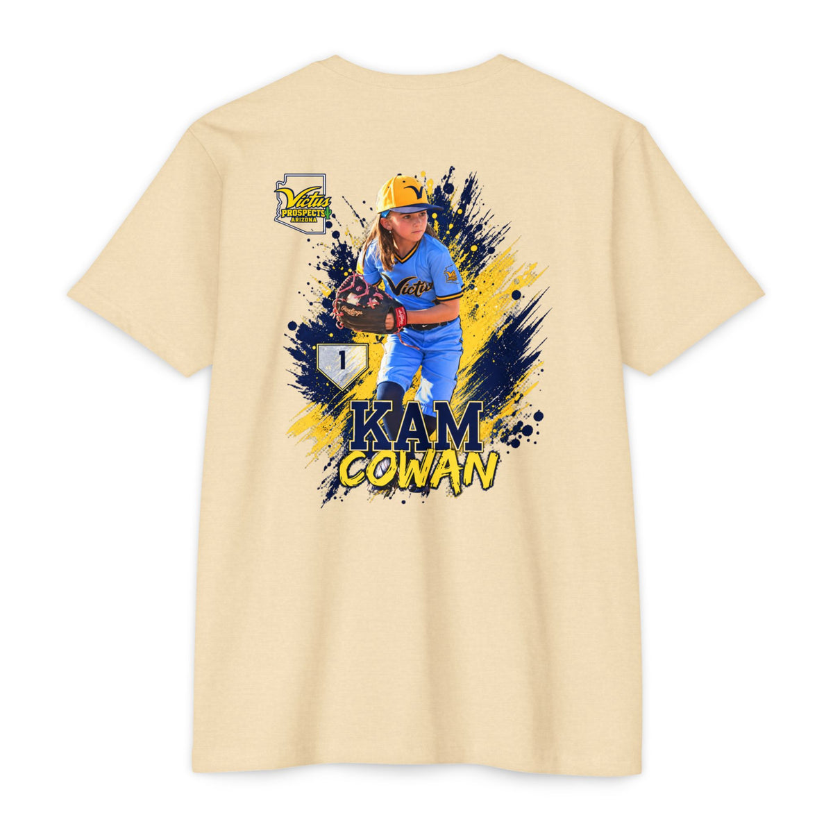 Kam Cowan baseball T-shirt product view 11