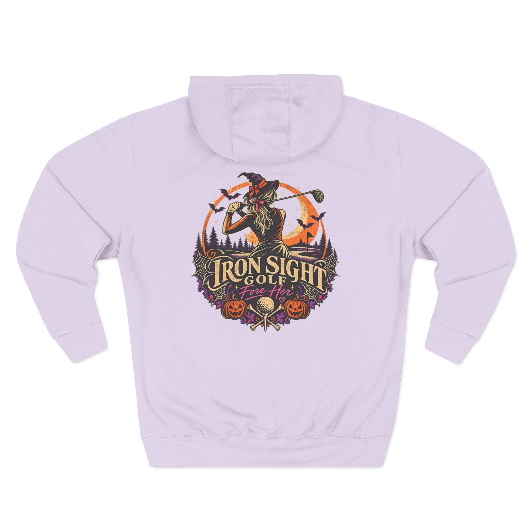 Golf Witch Halloween golf hoodie from the Fore Her collection
