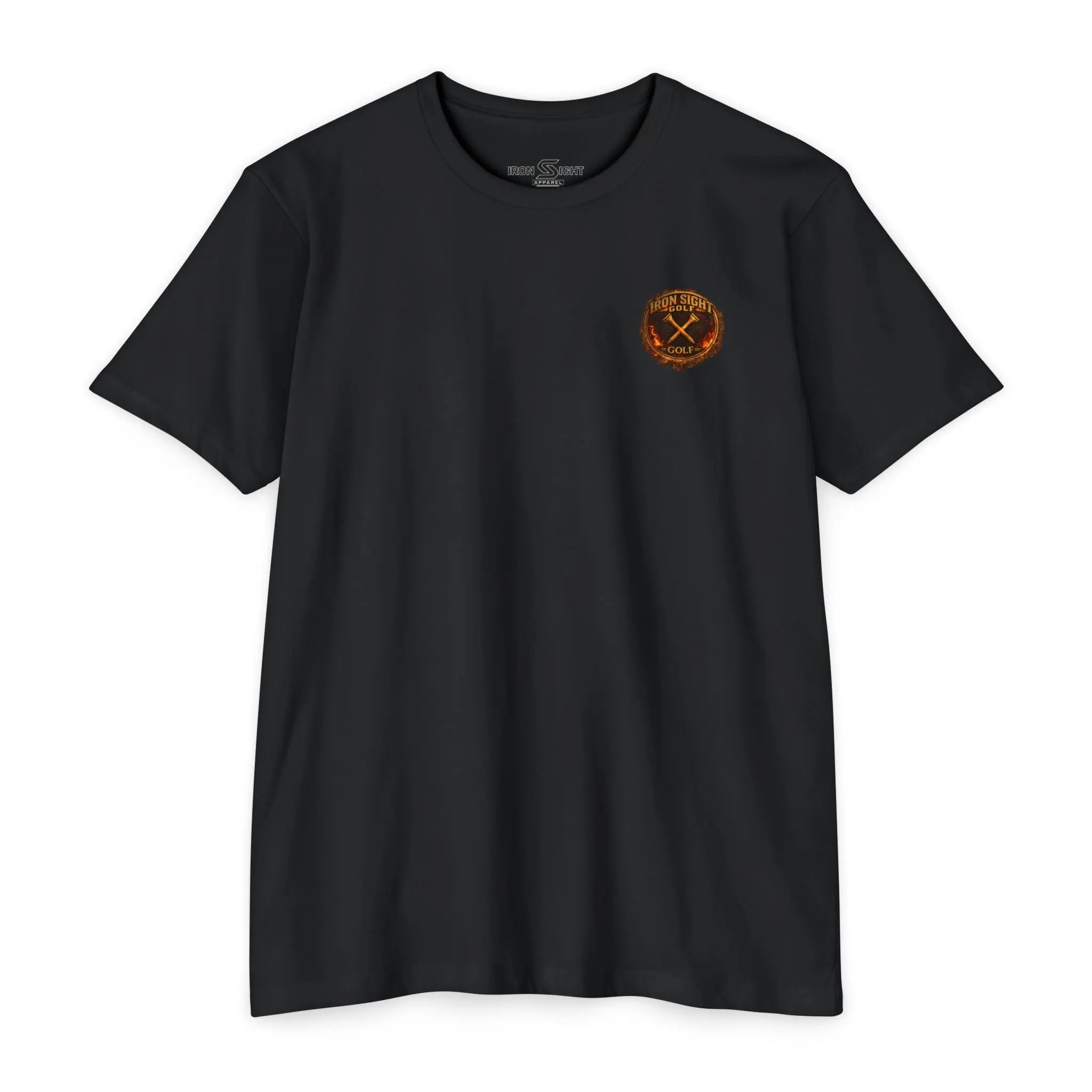 Firefighter 'Iron Sight Catching Fire' T-Shirt Printify