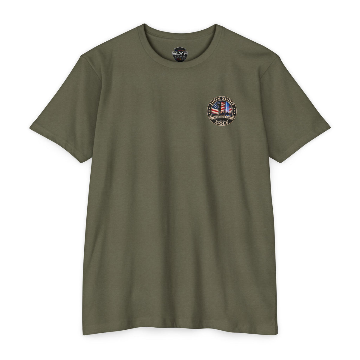 Remember 9-11 Tribute T-shirt by Iron Sight Golf