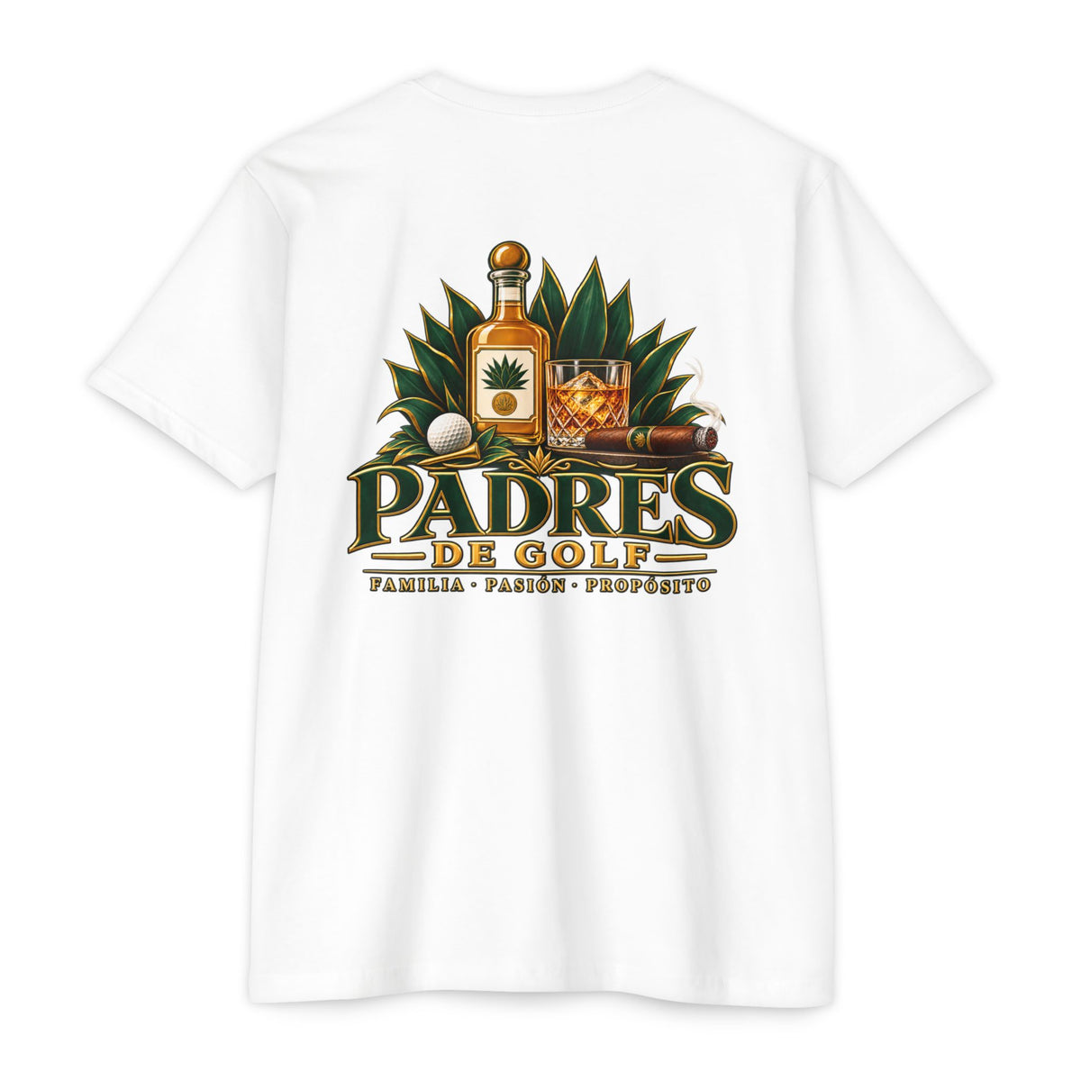 Padres de Golf T-Shirt – Golf, Tequila & Family Heritage by Iron Sight Golf