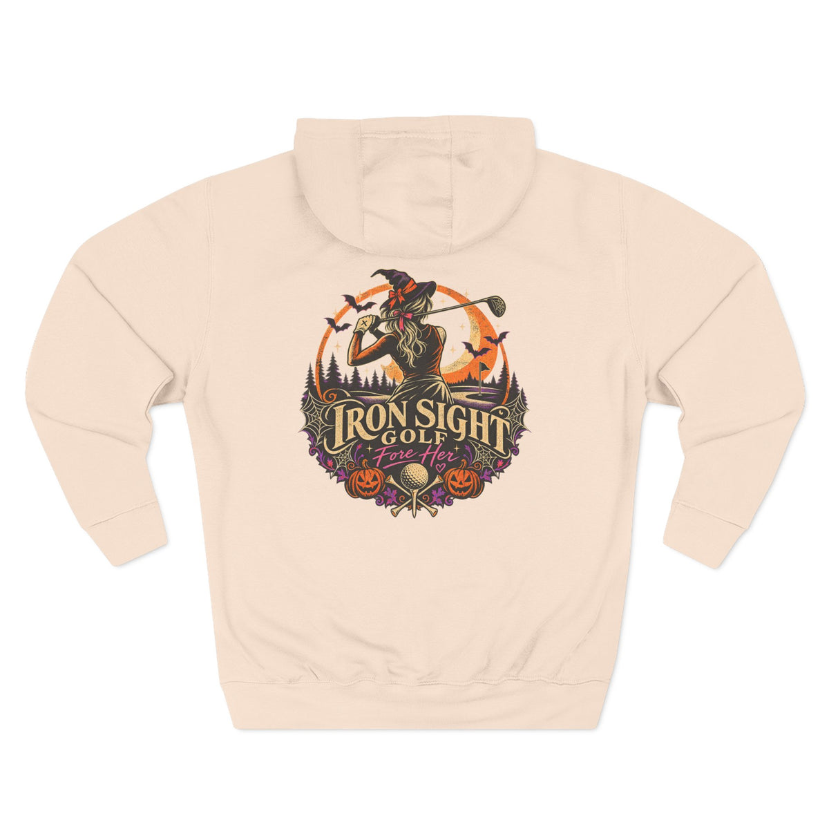 Golf Witch Halloween golf hoodie from the Fore Her collection