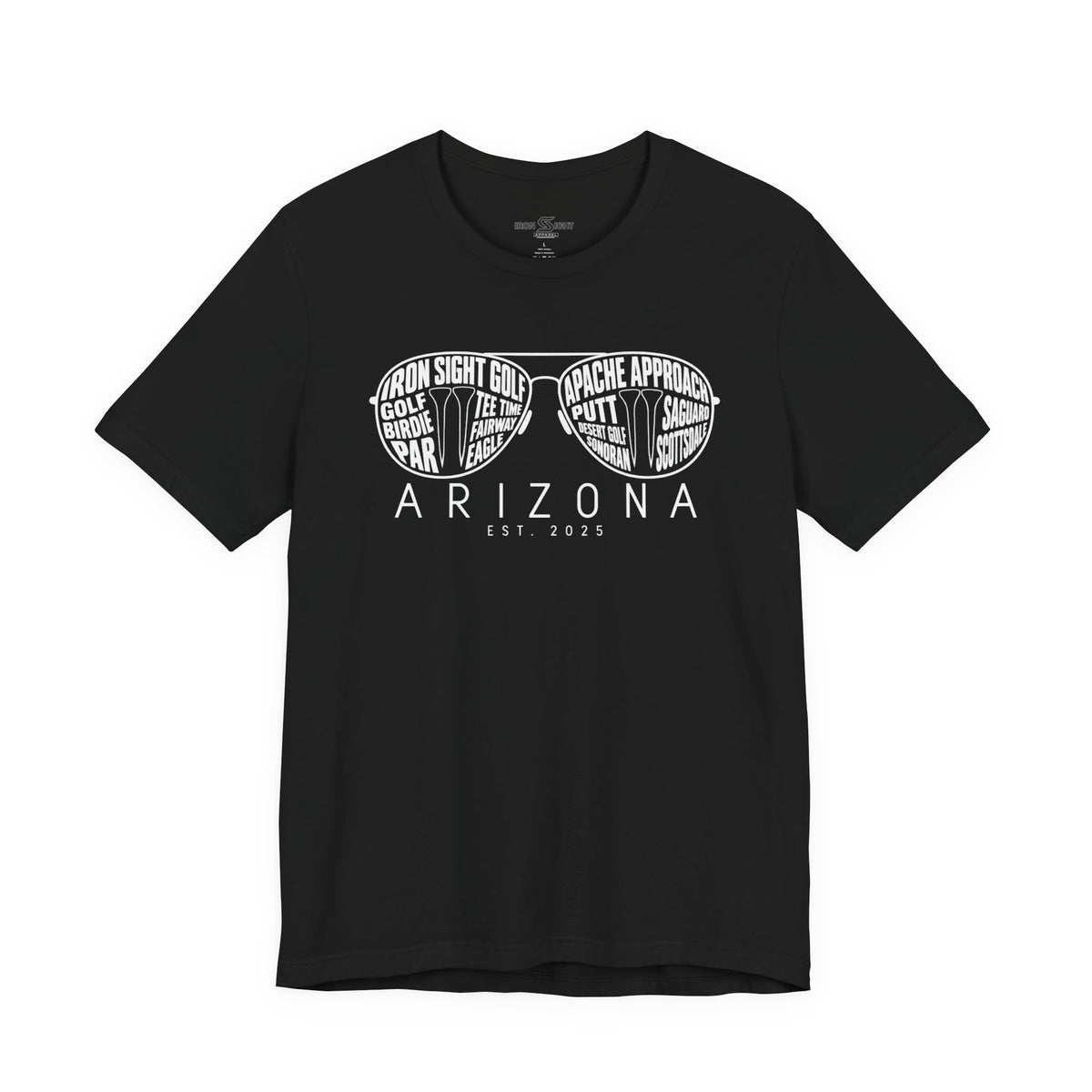 Iron Sight Golf Arizona Sunglasses Graphic T-Shirt by Iron Sight Golf – product image 1