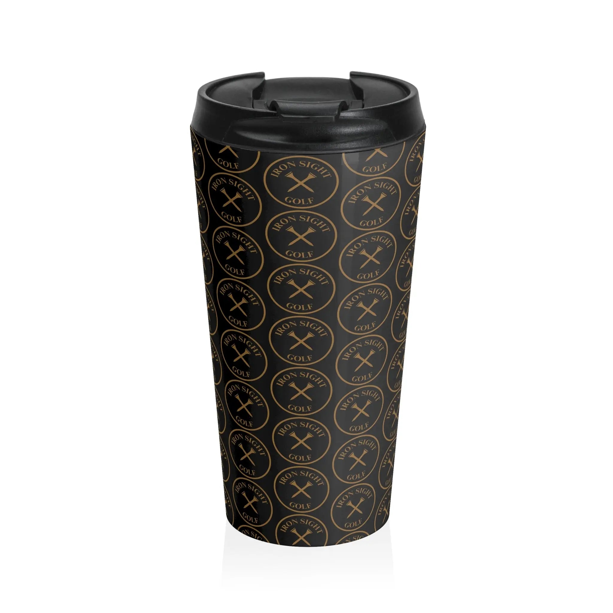 Iron Sight Golf Black Stainless Steel Coffee Mug - Iron Sight Golf