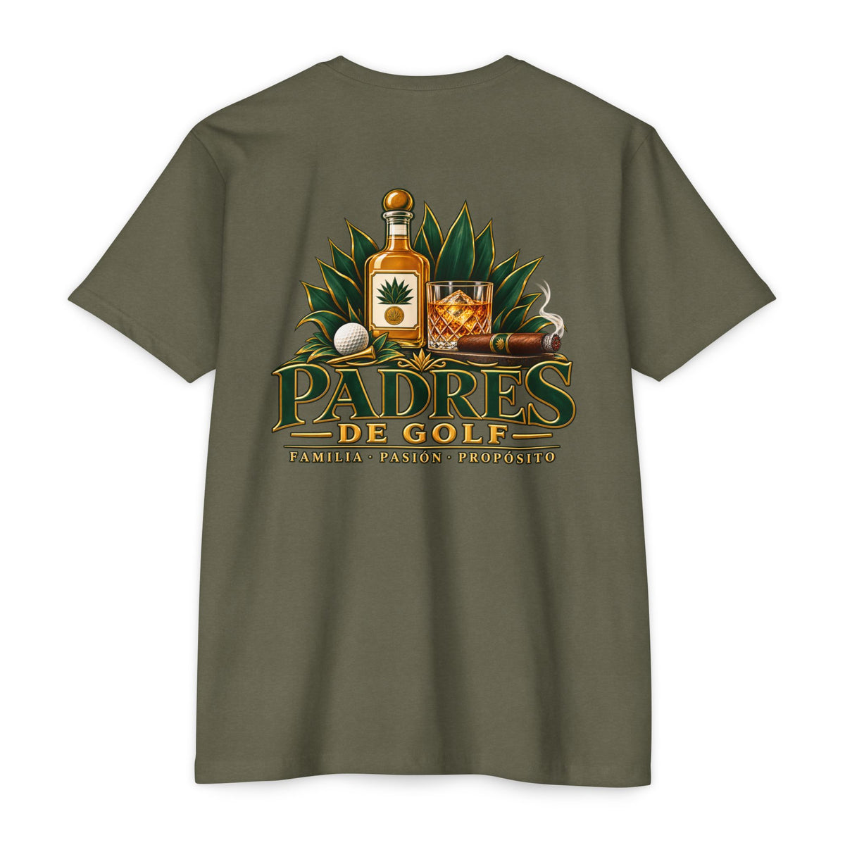Padres de Golf T-Shirt – Golf, Tequila & Family Heritage by Iron Sight Golf