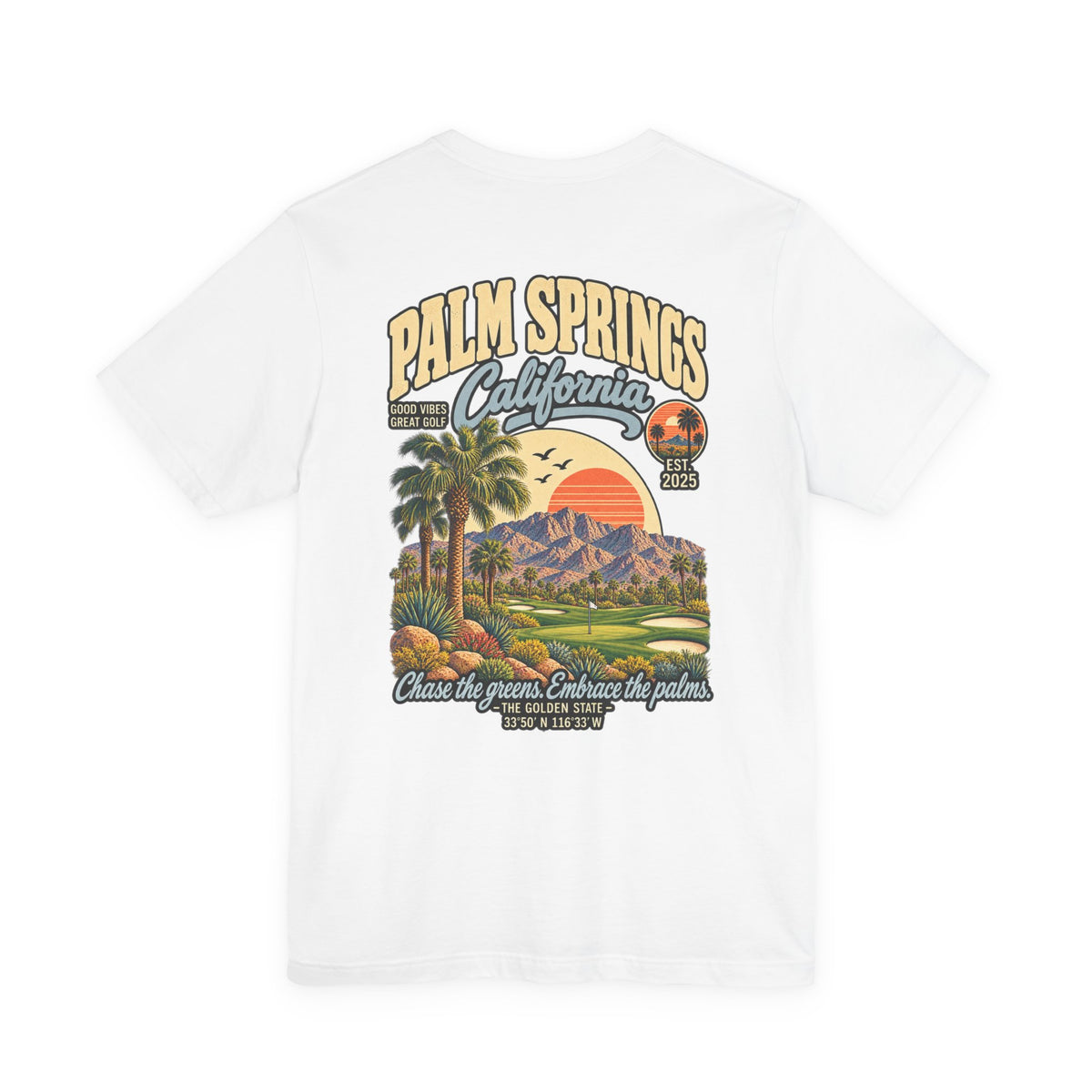 Palm Springs California Golf T-Shirt by Iron Sight Golf – product image 11