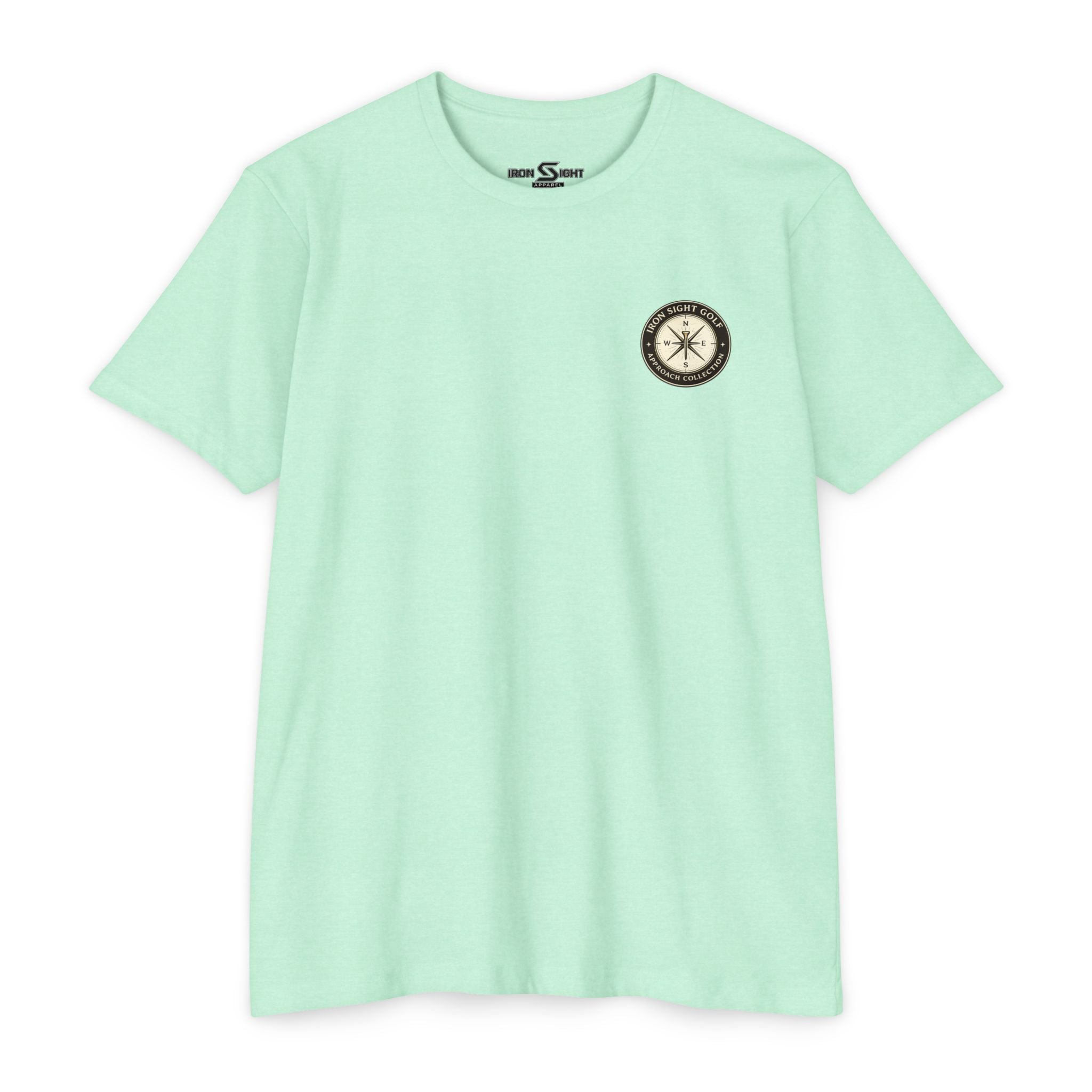 Pebble Beach Approach California coast golf lifestyle T-shirt by Iron Sight Golf