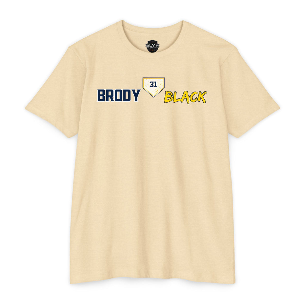 Brody Black #31 baseball T-shirt product view 2
