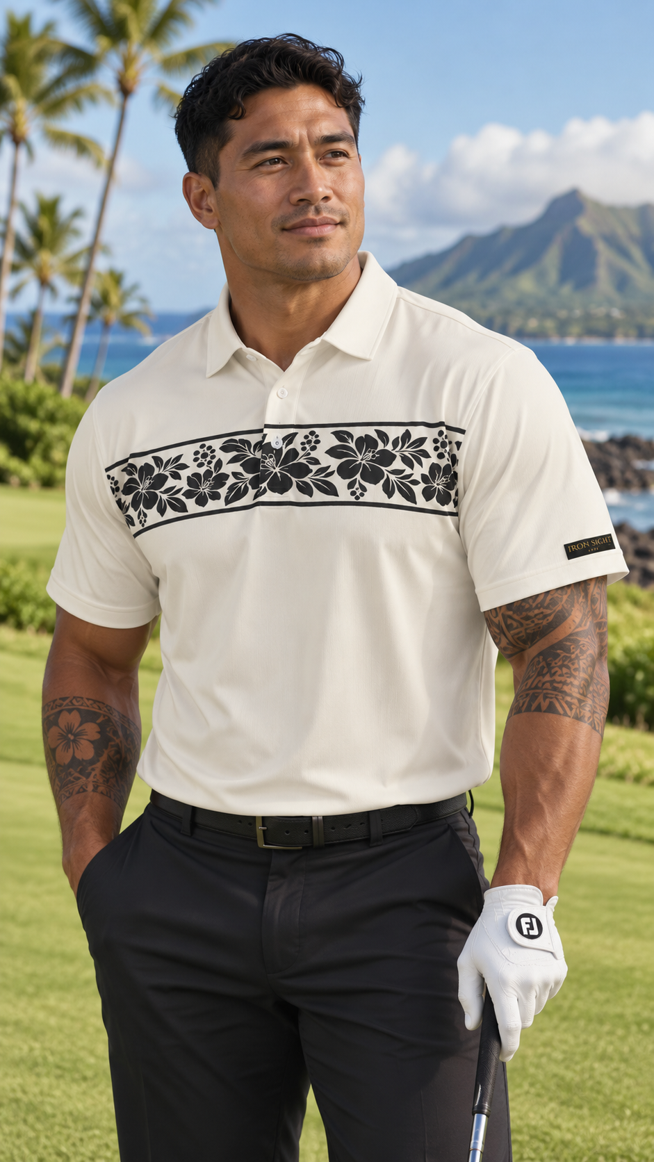Island Bee Premium Golf Polo by Iron Sight Golf