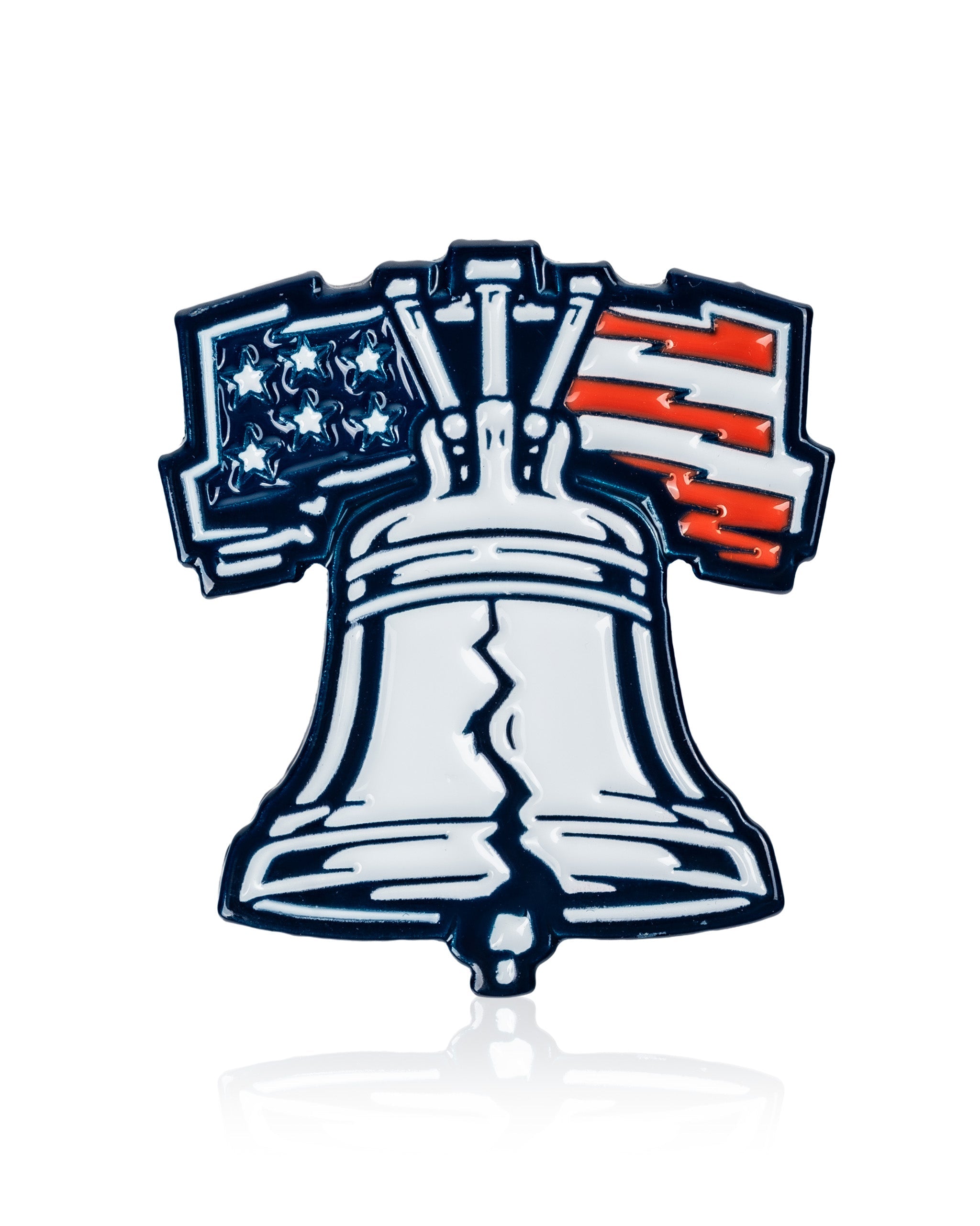 Pins and Aces Liberty Bell golf ball marker product image
