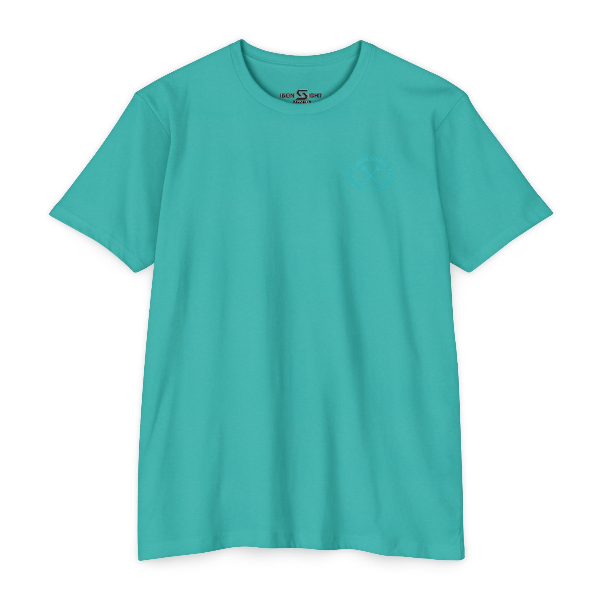Beachfront Golf Club Stamp T-Shirt with Female Golfer Tropical Design - image 8