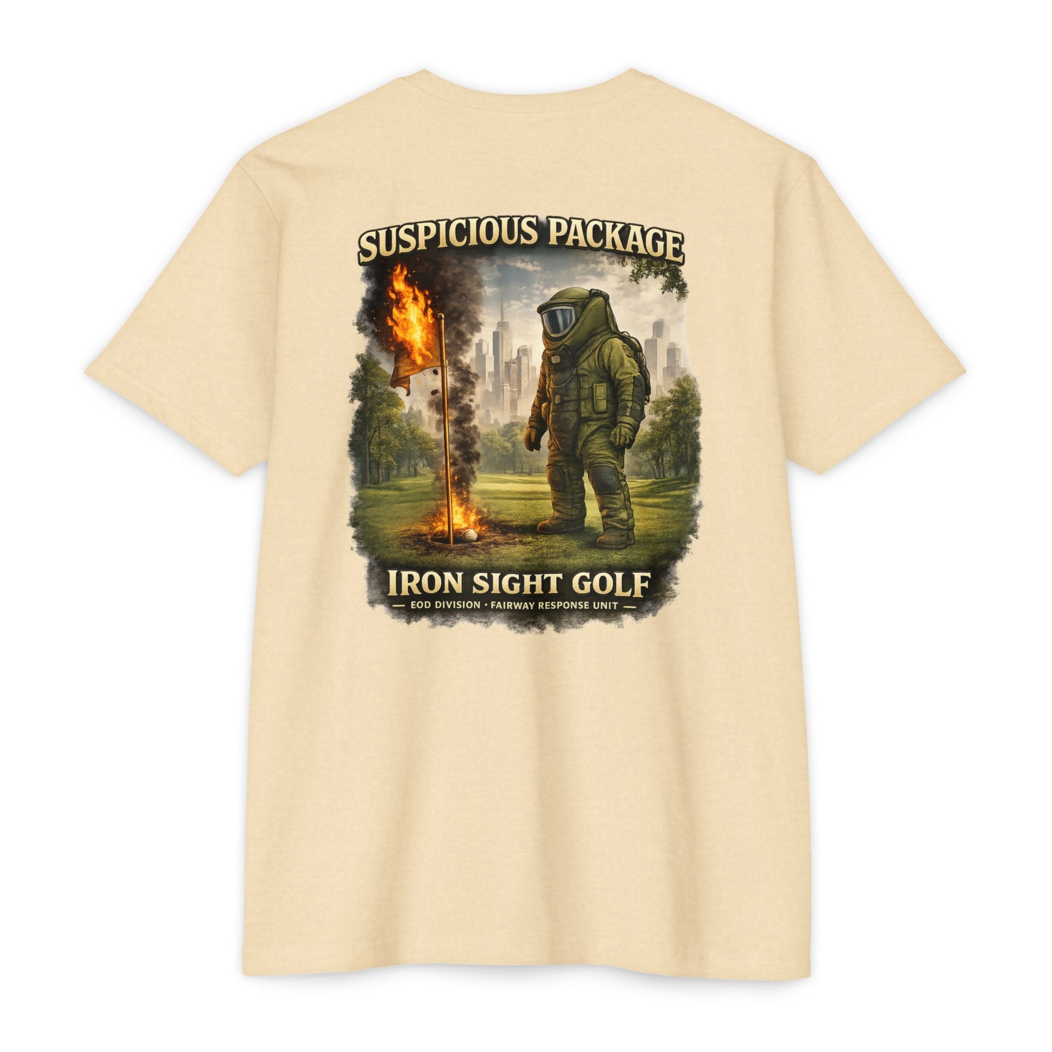Bomb Squad Suspicious Package Golf Ball T-Shirt - image 2